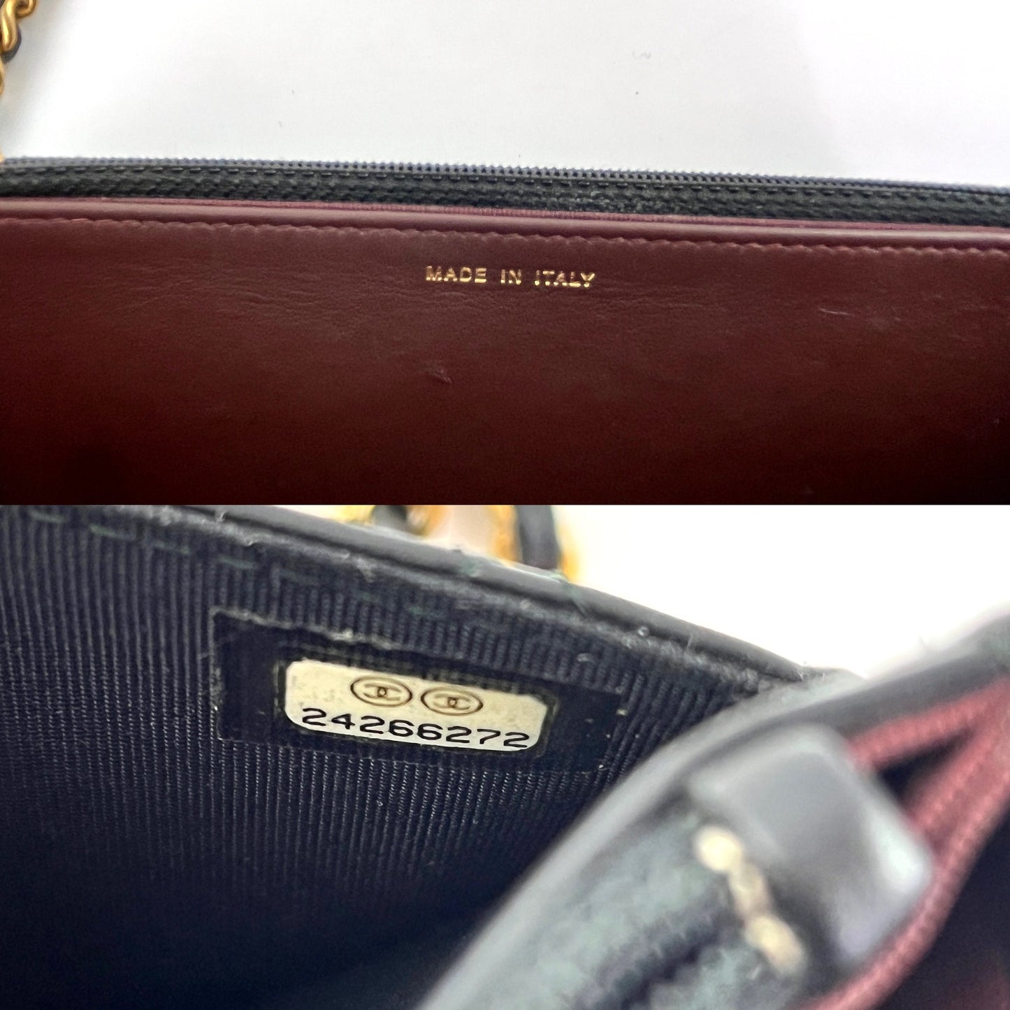 CHANEL Black Calfskin Charm Reissue 2.55 Wallet on Chain Crossbody Flap Bag