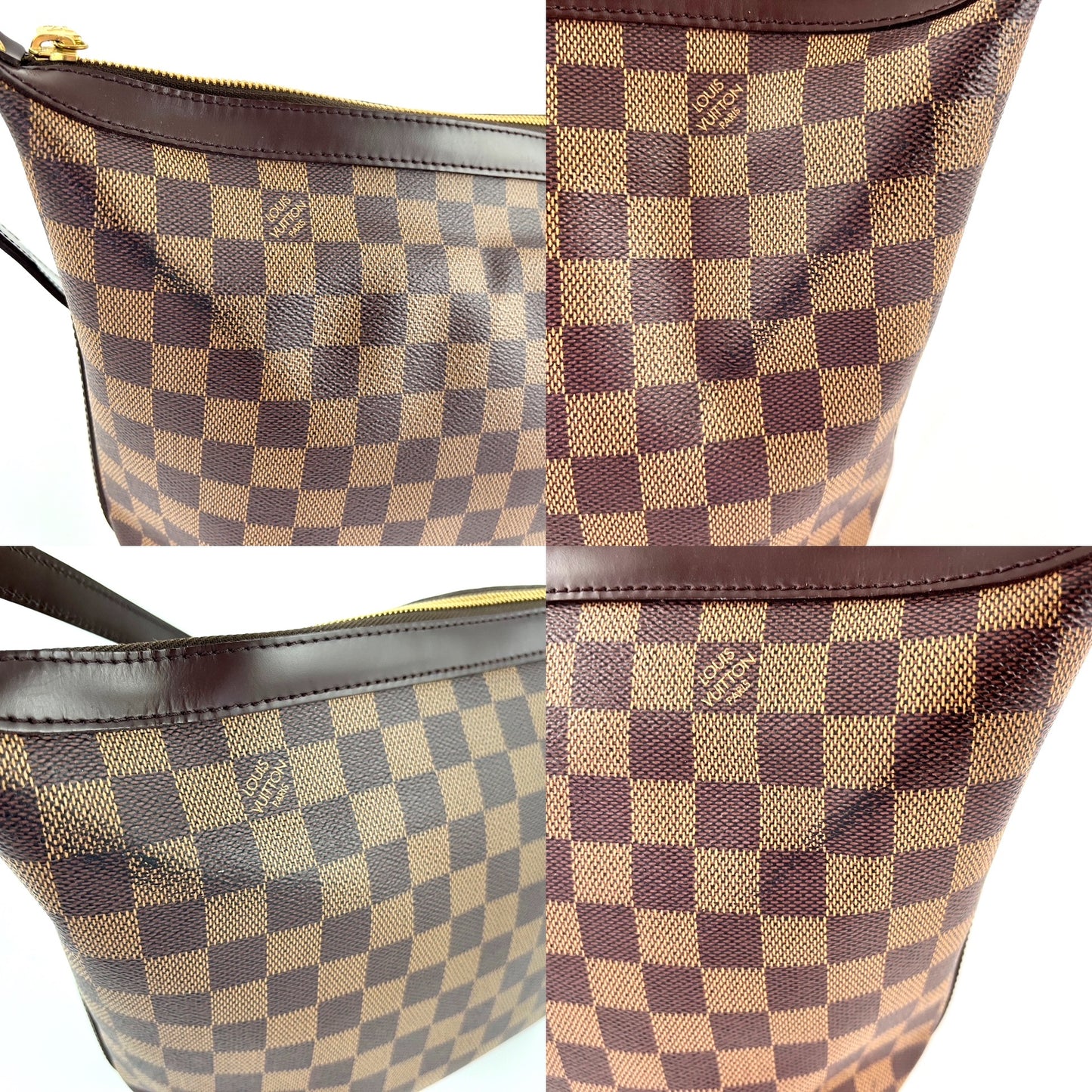 Vintage Louis Vuitton Illovo Damier Ebene MM Shoulder Bag