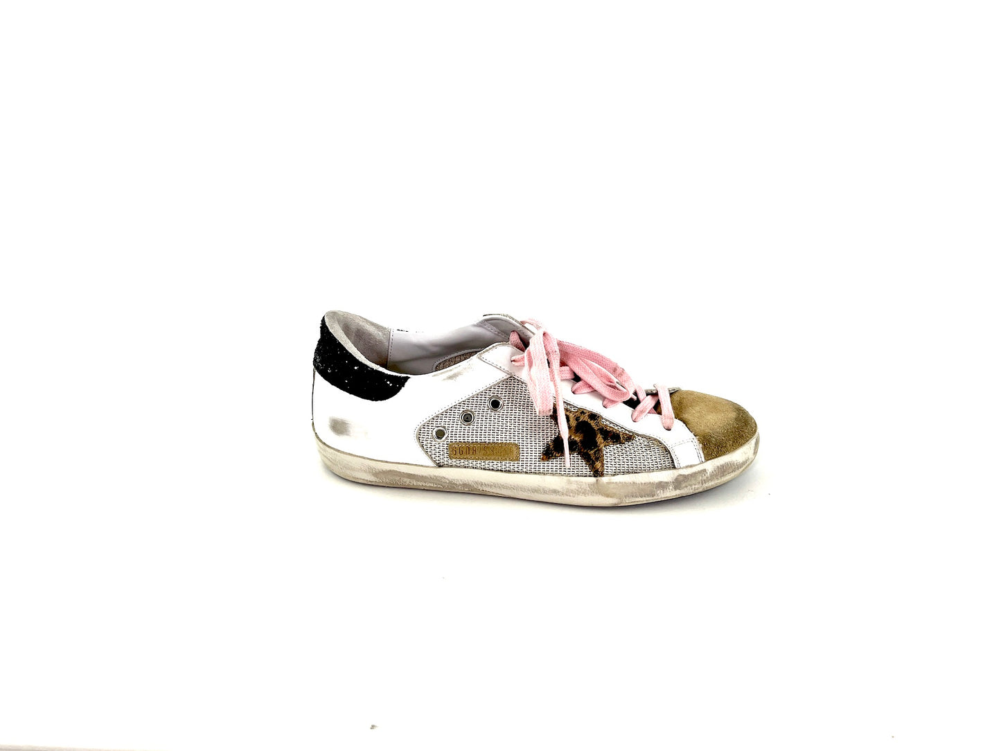 Golden Goose Superstar White Glitter Sneakers 41