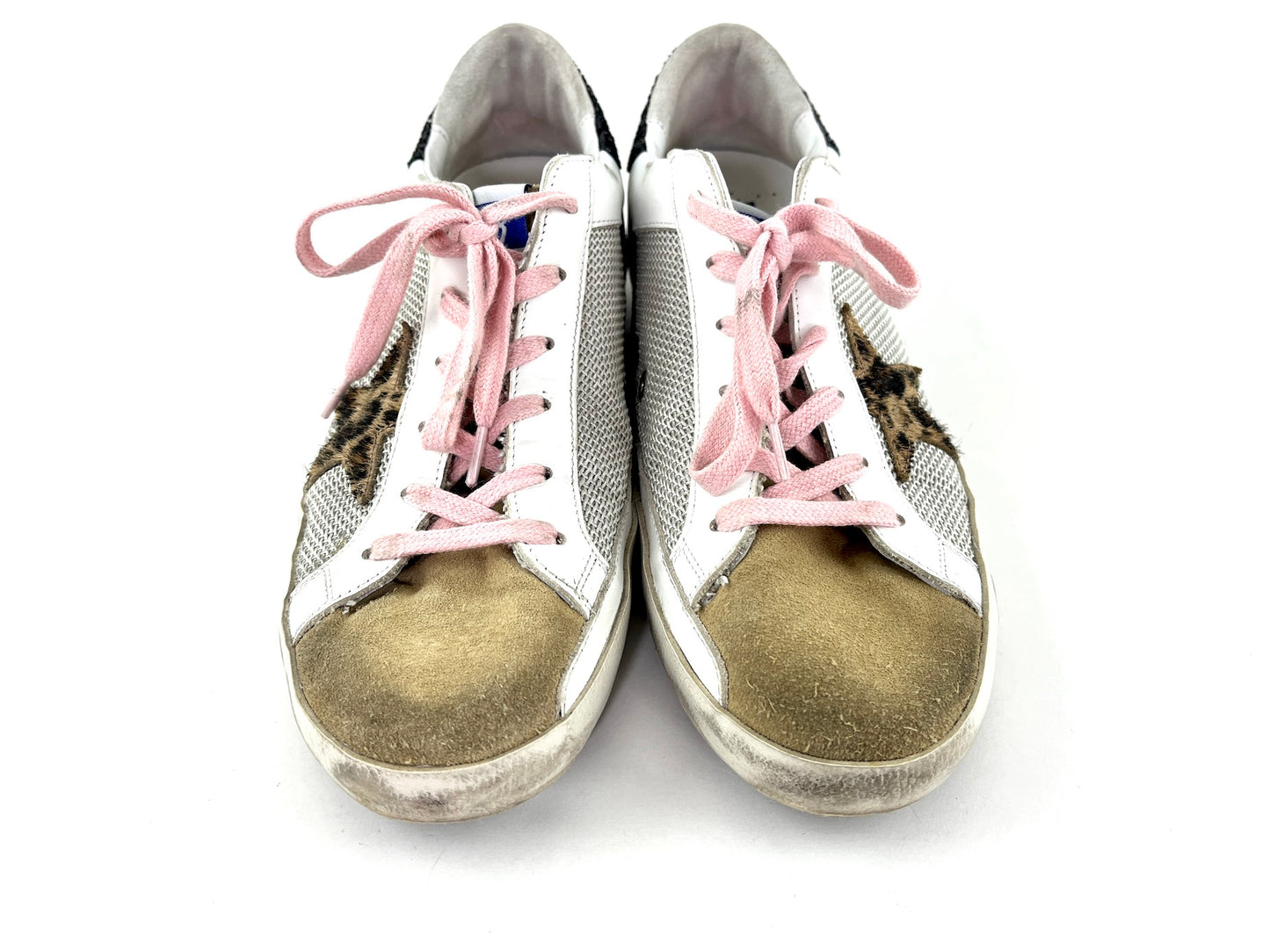 Golden Goose Superstar White Glitter Sneakers 41
