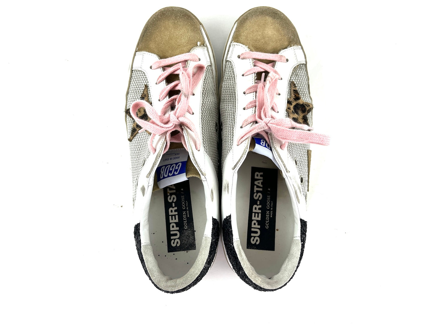 Golden Goose Superstar White Glitter Sneakers 41