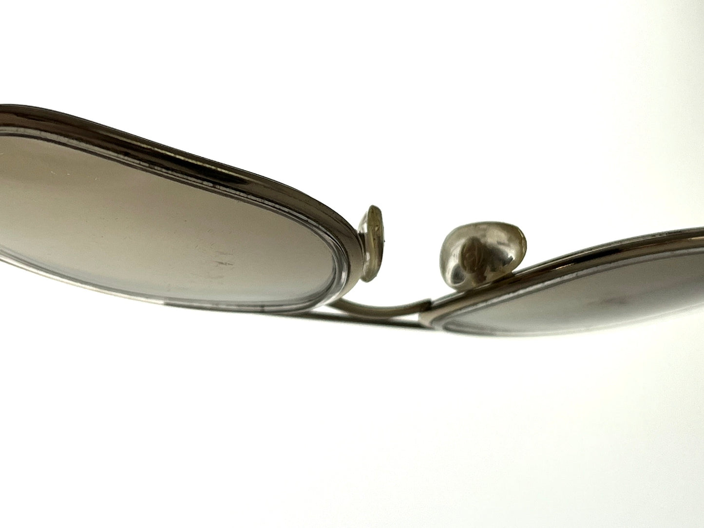 CHANEL Aviator Mirrored 4241 Gold CC Sunglasses