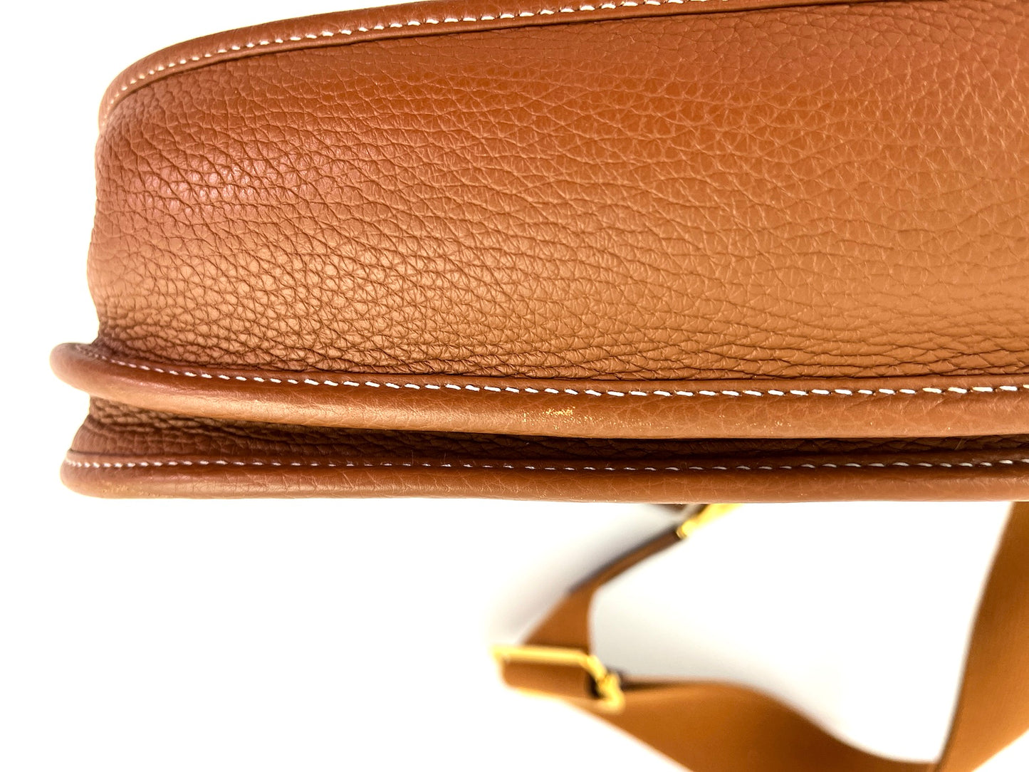 HERMES Gold 2019 Evelyne III 29 Clemence Taurillon Crossbody Bag