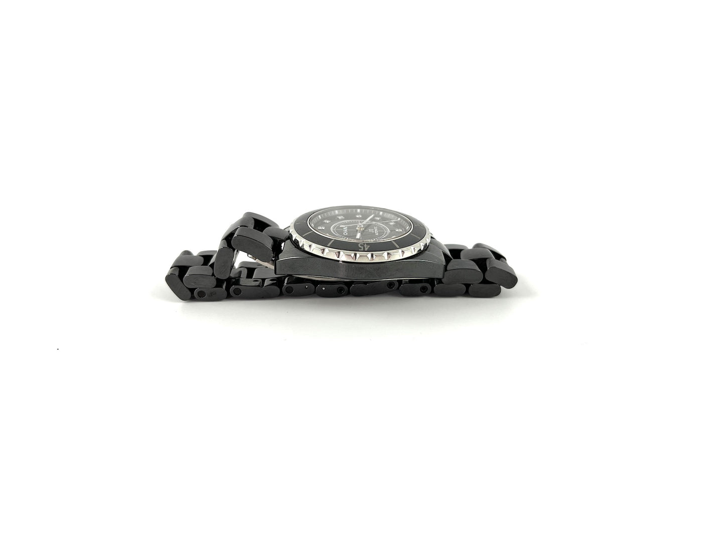 CHANEL J12 38mm Black Ceramic Diamond Automatic Watch