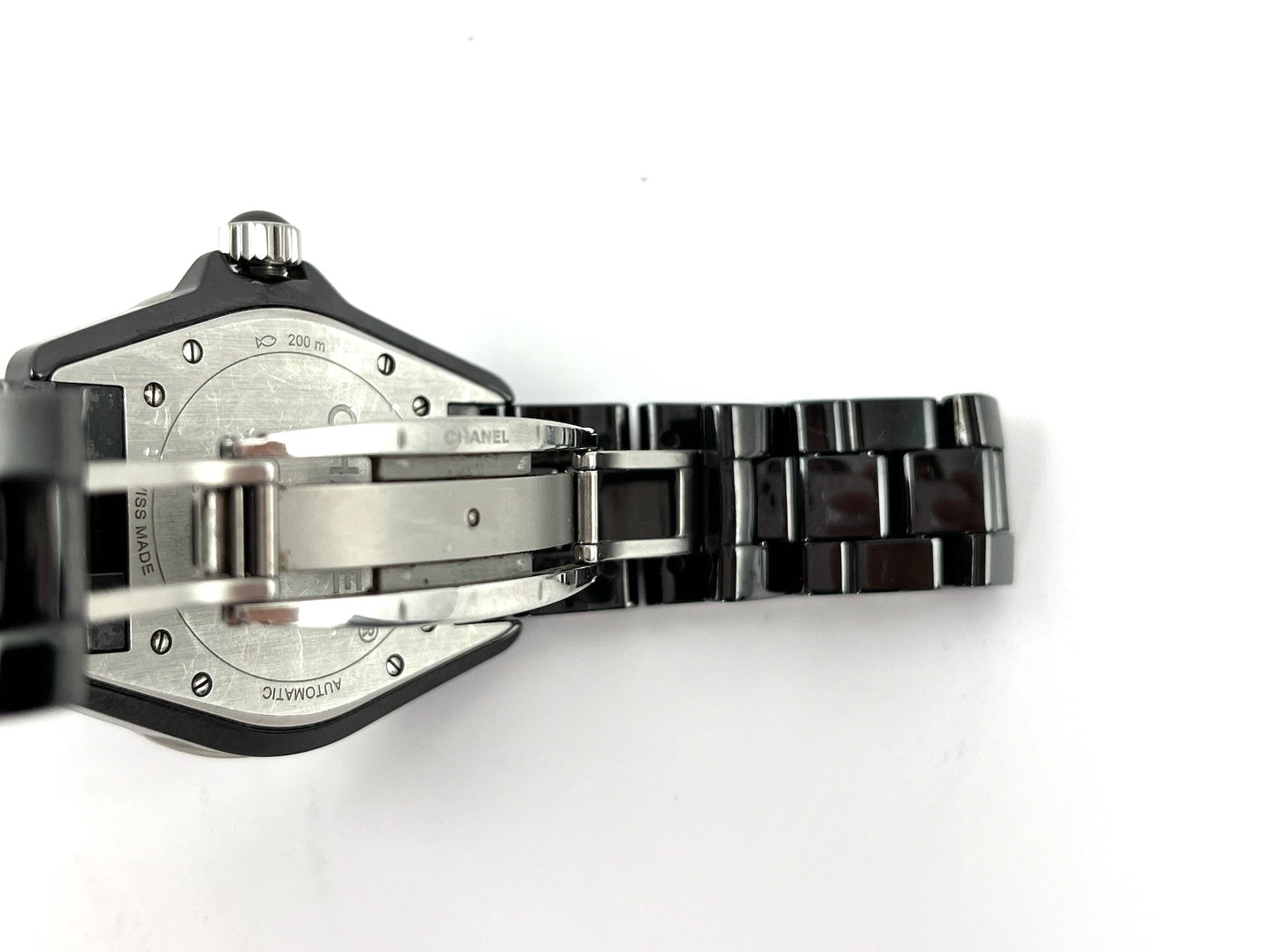 CHANEL J12 38mm Black Ceramic Diamond Automatic Watch
