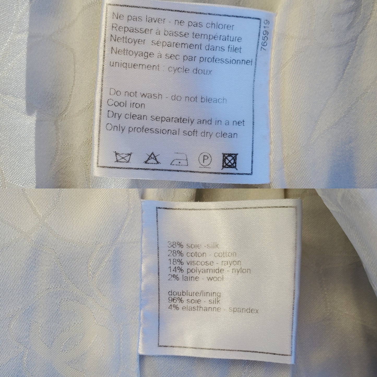 CHANEL 2006 Black White Tweed Jacket 36