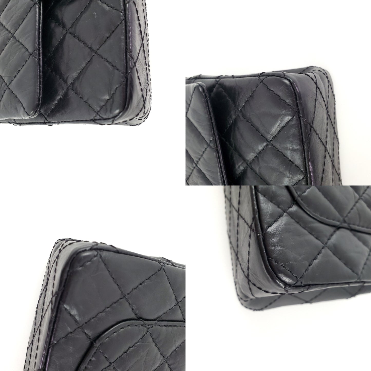 CHANEL Classic Reissue 2.55 224 Black Mini Flap Bag