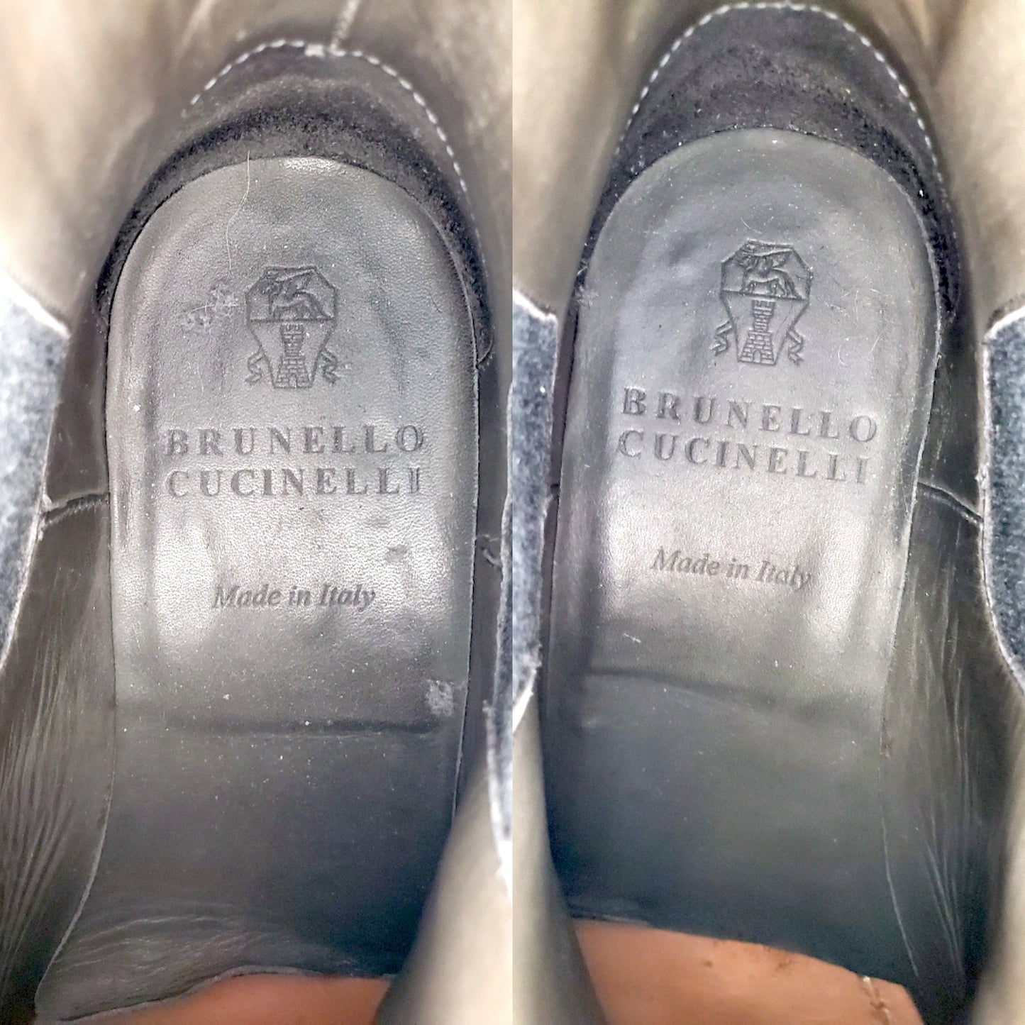 Brunello Cucinelli Chelsea Metallic Ankle Boots 36.5