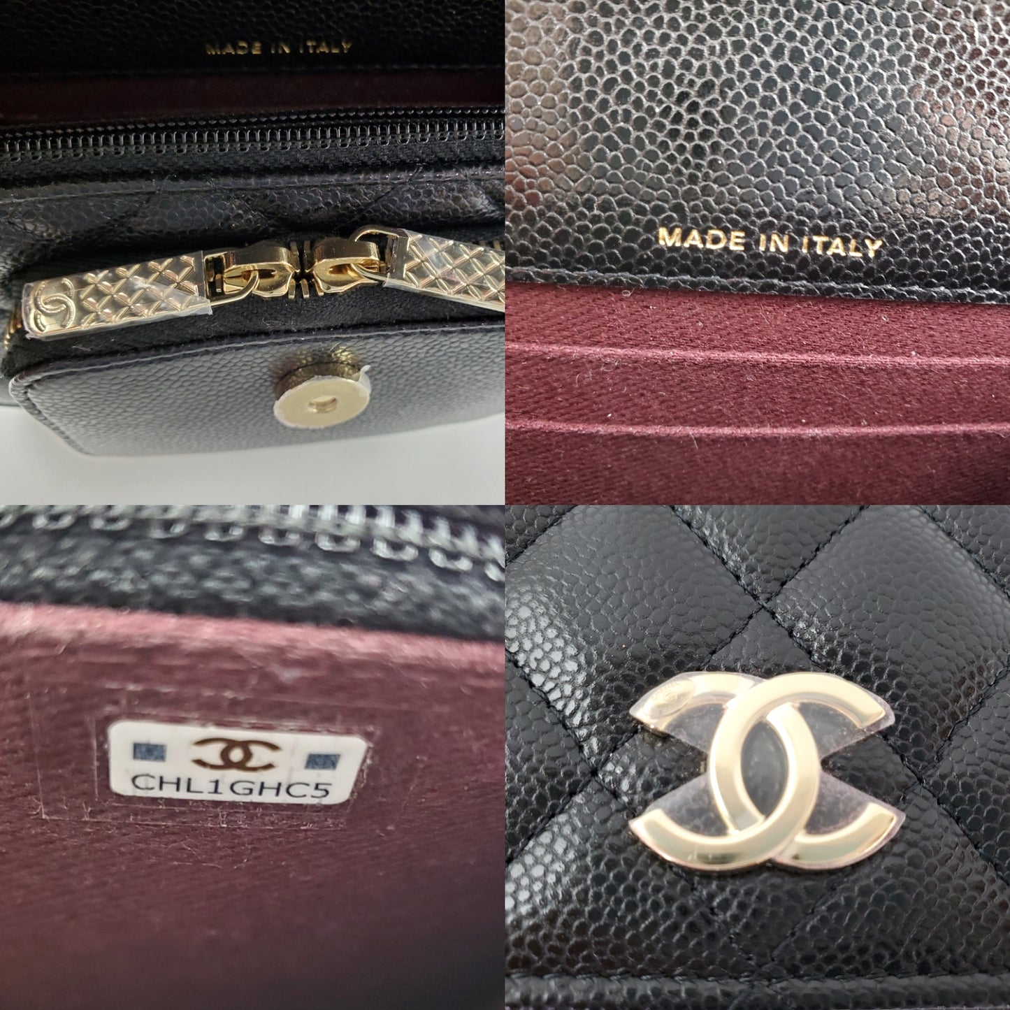 New CHANEL Black Caviar Mini Business Affinity Crossbody Chain Bag