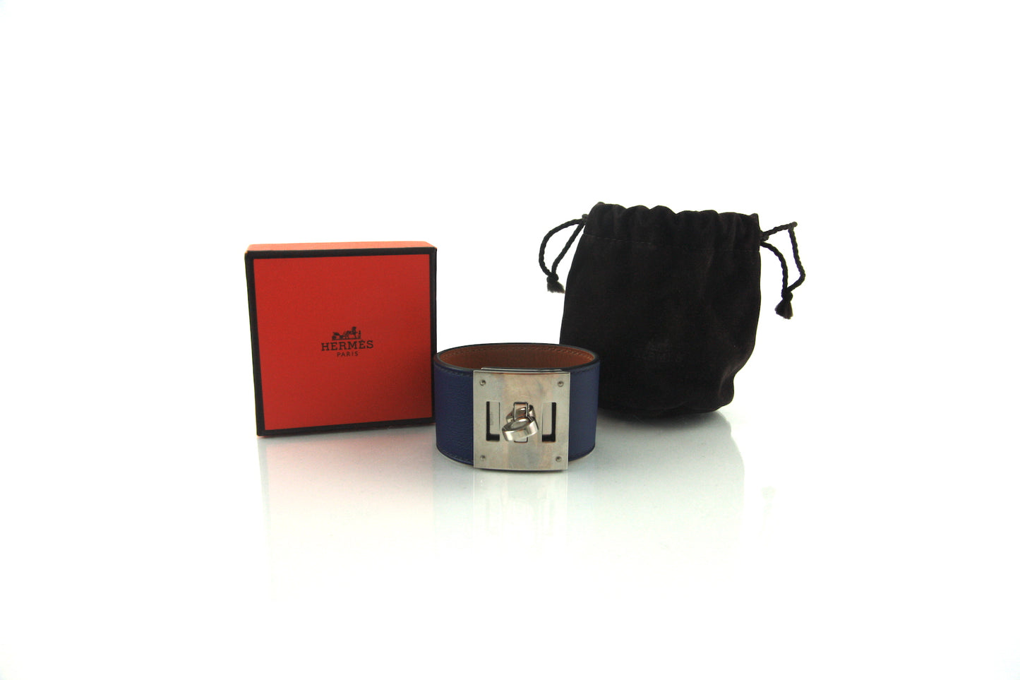 Hermes Kelly Dog 2014 Bleu Encre Bracelet
