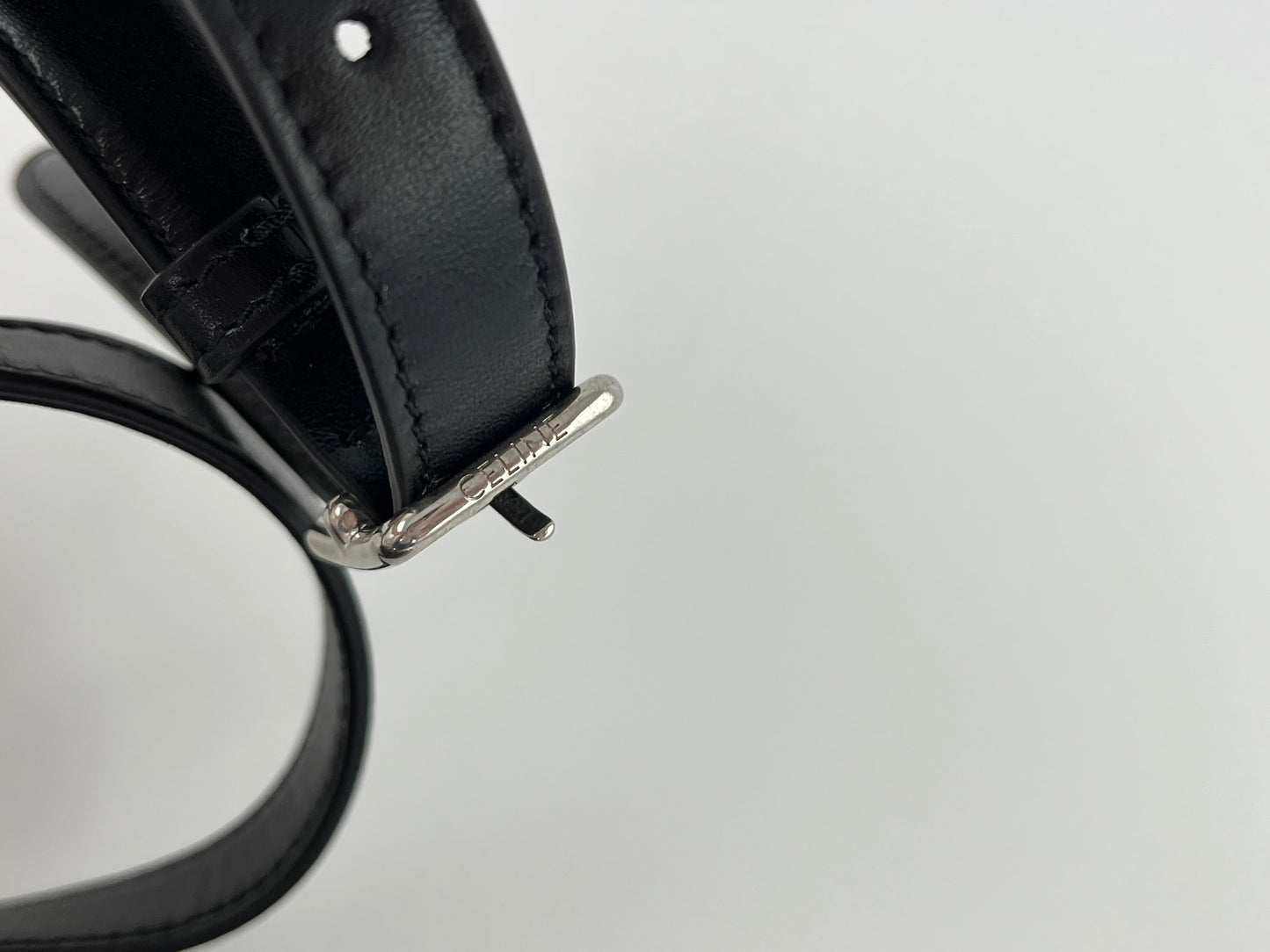 New CELINE Besace 16 Small Smooth Calfskin Snakeskin Crossbody Bag