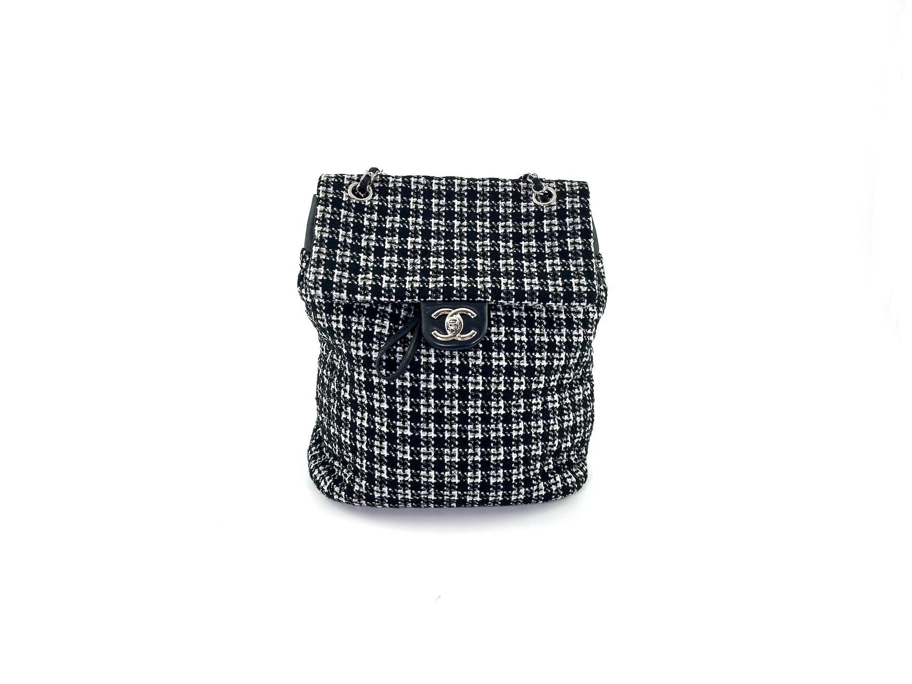 Chanel discount backpack tweed