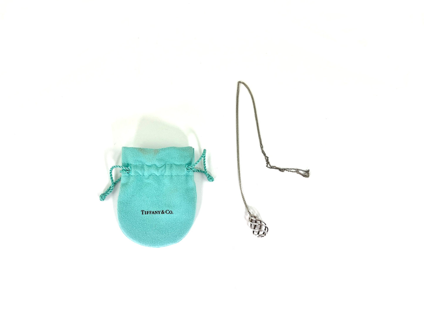 Tiffany & Co Sterling Silver Venezia Luce Pendant Necklace