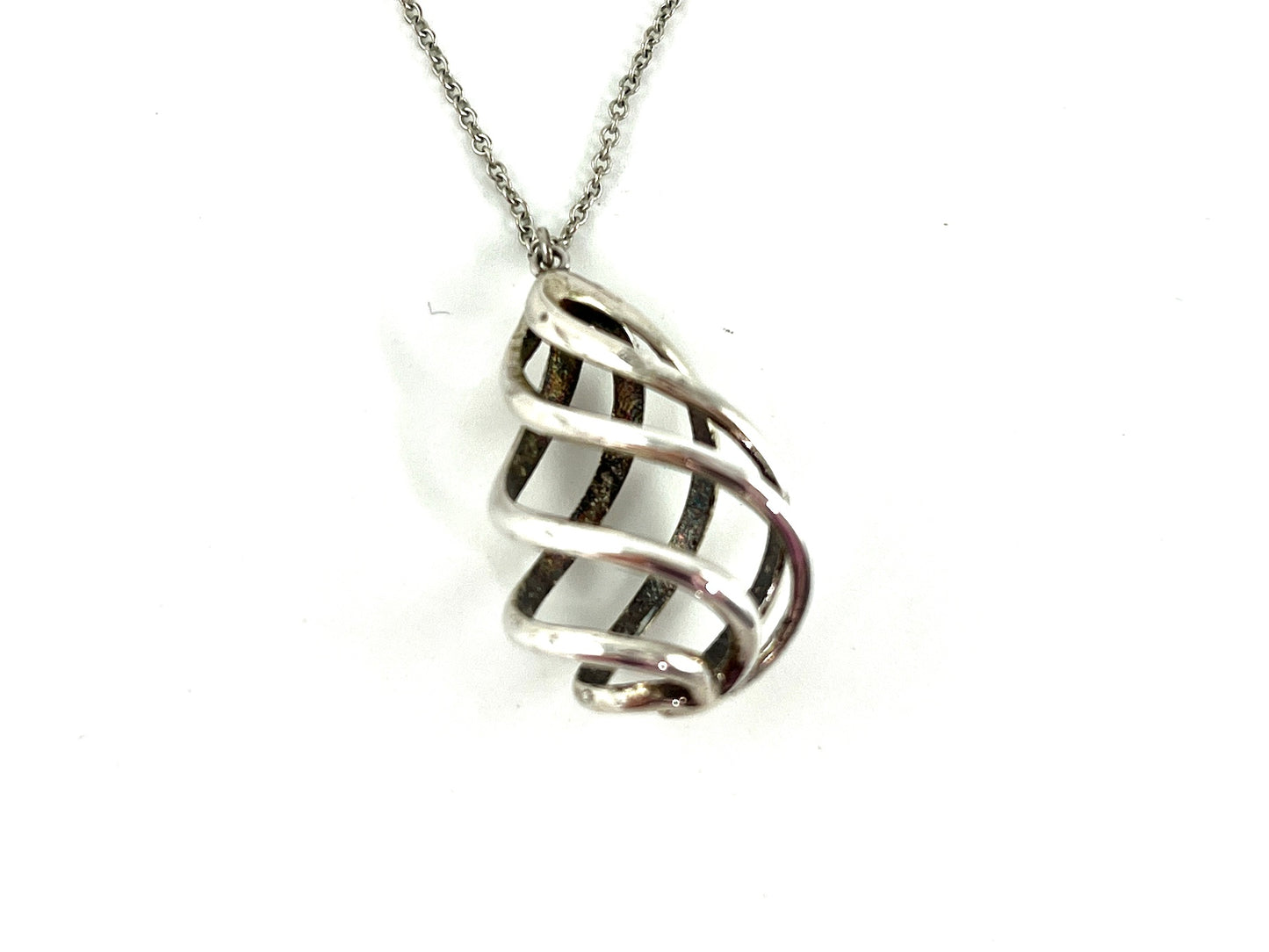 Tiffany & Co Sterling Silver Venezia Luce Pendant Necklace