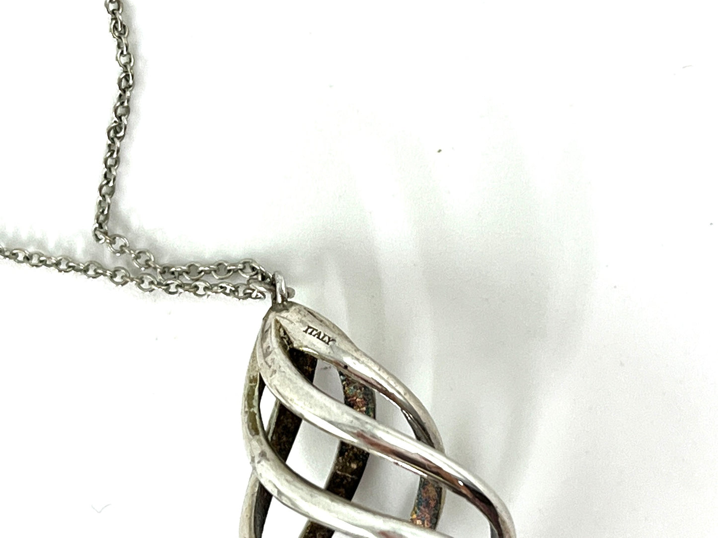 Tiffany & Co Sterling Silver Venezia Luce Pendant Necklace