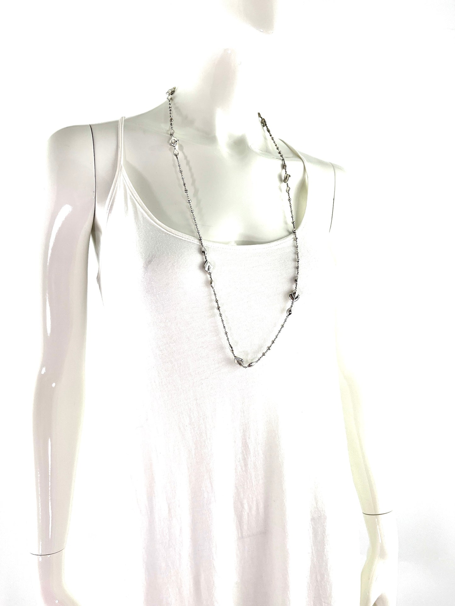 John Hardy Long Silver Legends Naga Necklace