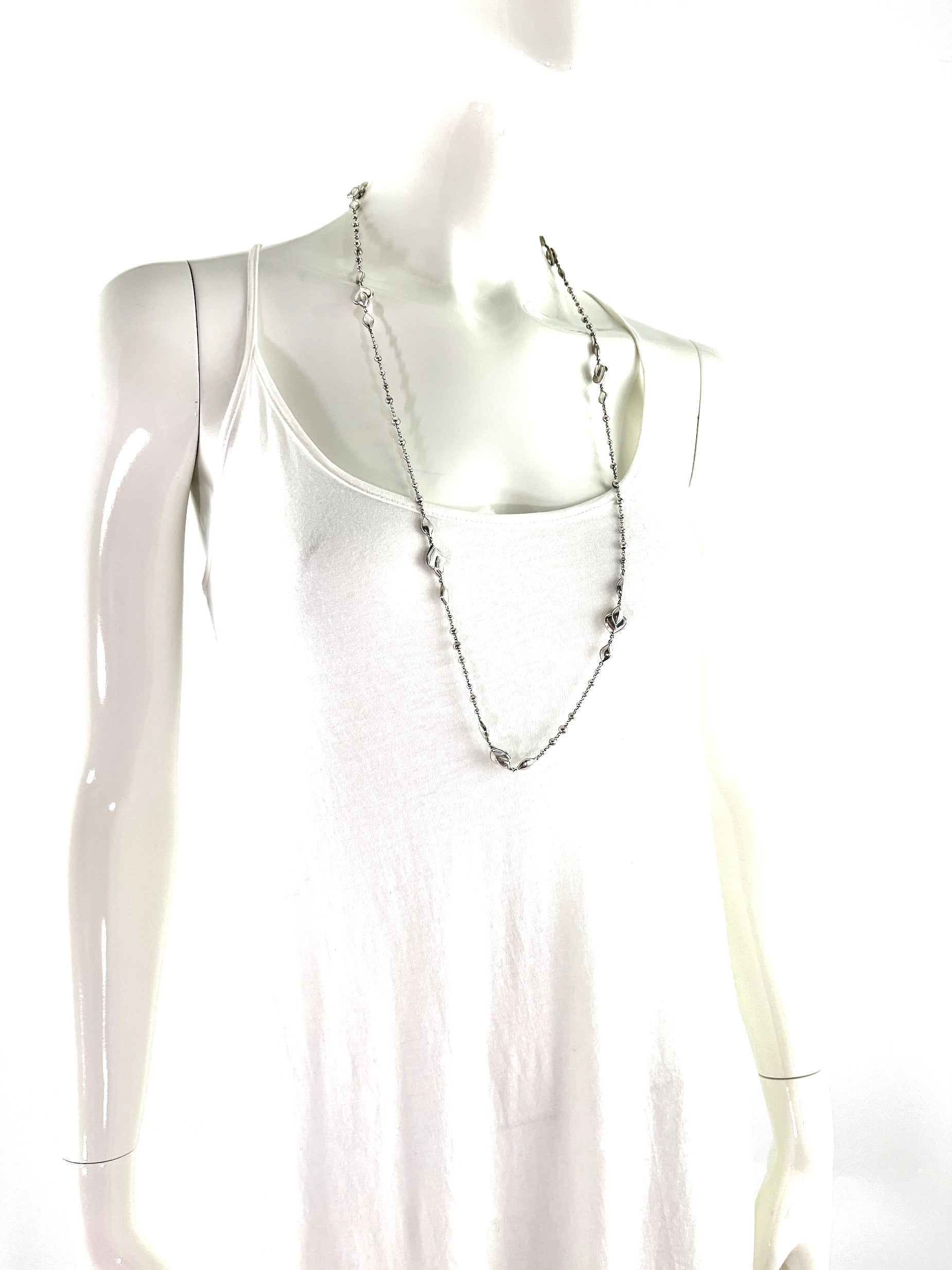 John Hardy Long Silver Legends Naga Necklace