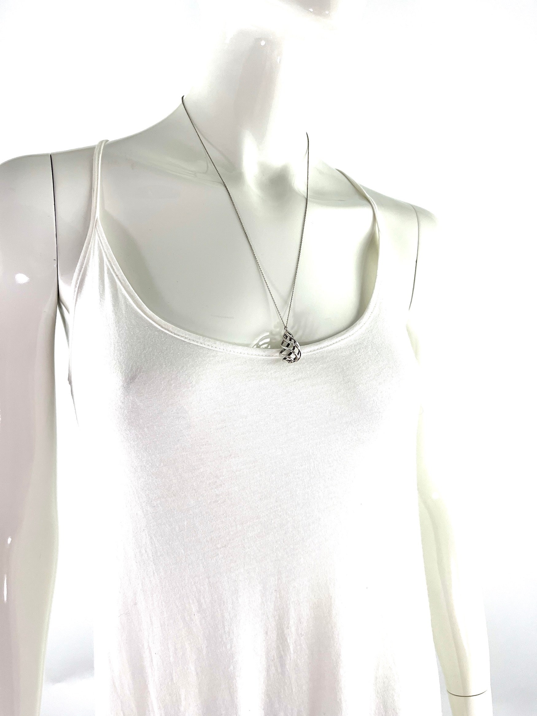 Tiffany & Co Sterling Silver Venezia Luce Pendant Necklace