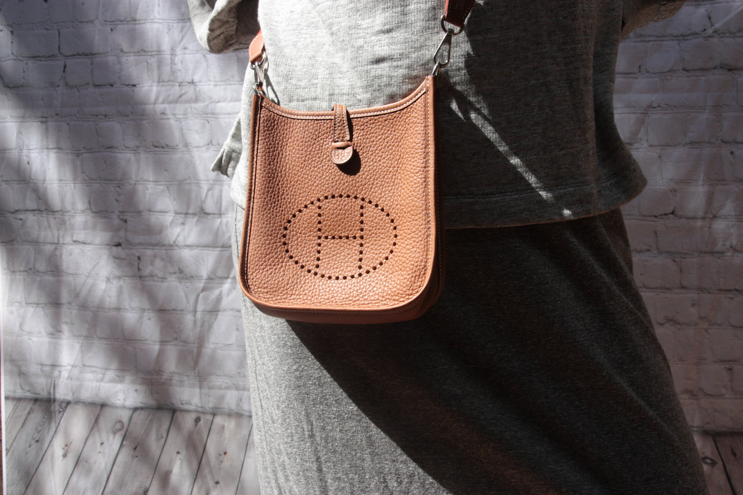 Hermes TPM Evelyne Taurillon Clemence 16 Crossbody Bag