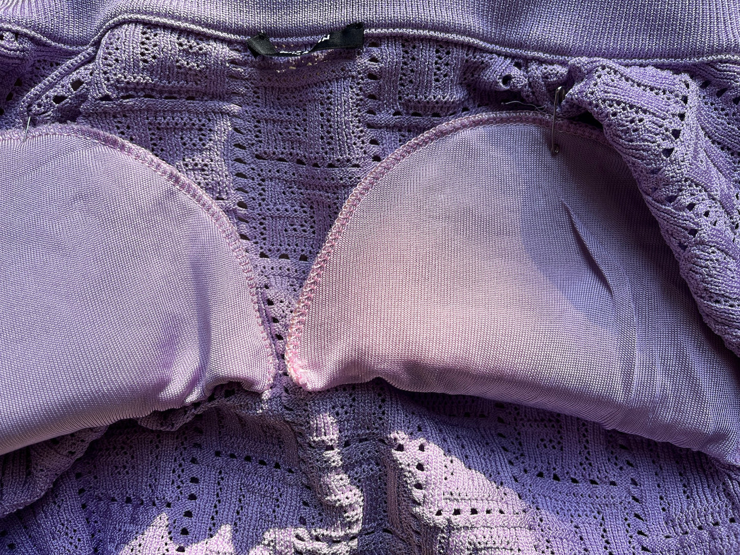 Balmain Monogram Lilac Knit Cardigan and Shorts Set 38