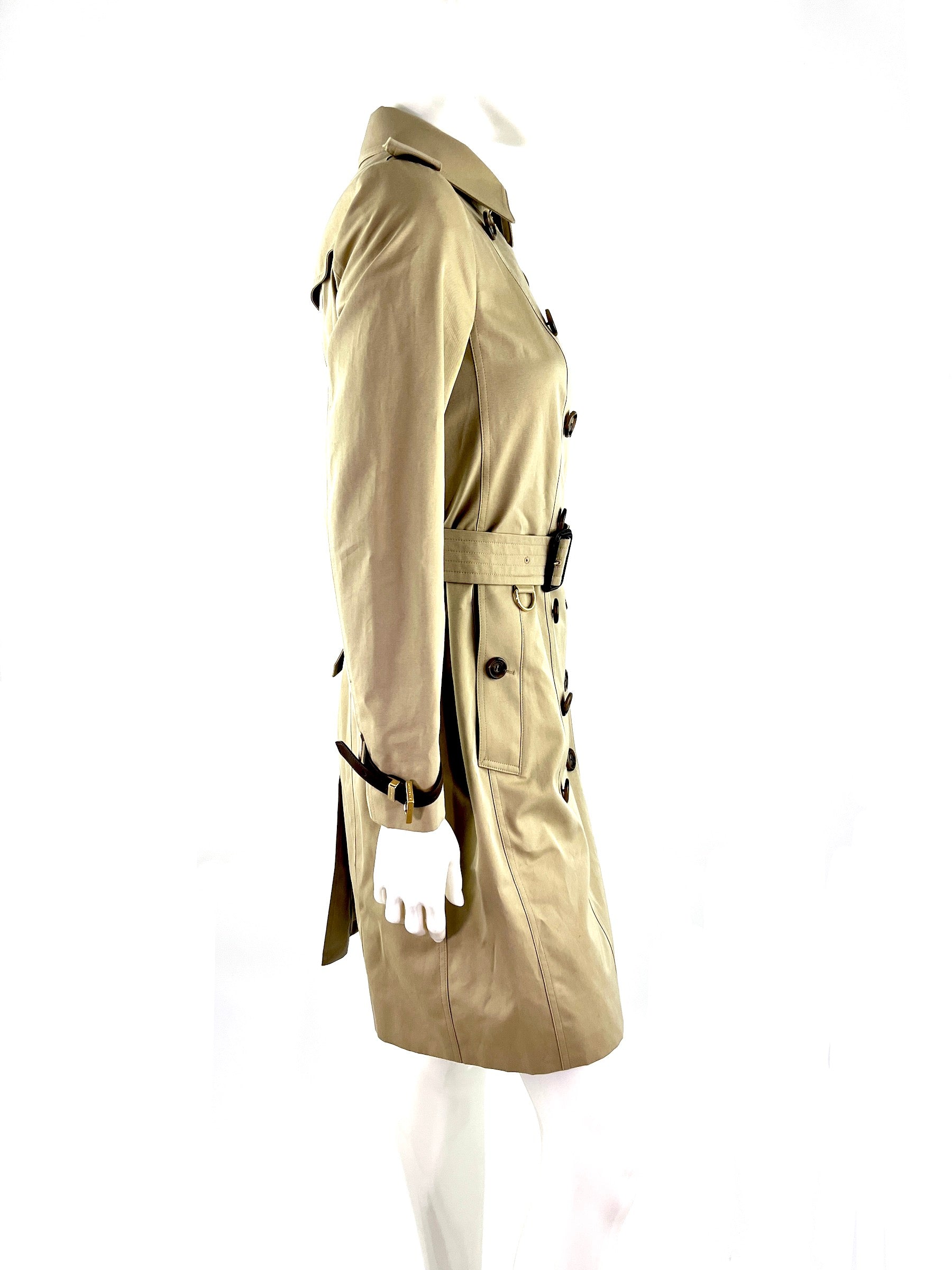 Burberry London Beige Trench Coat Jacket 40 6