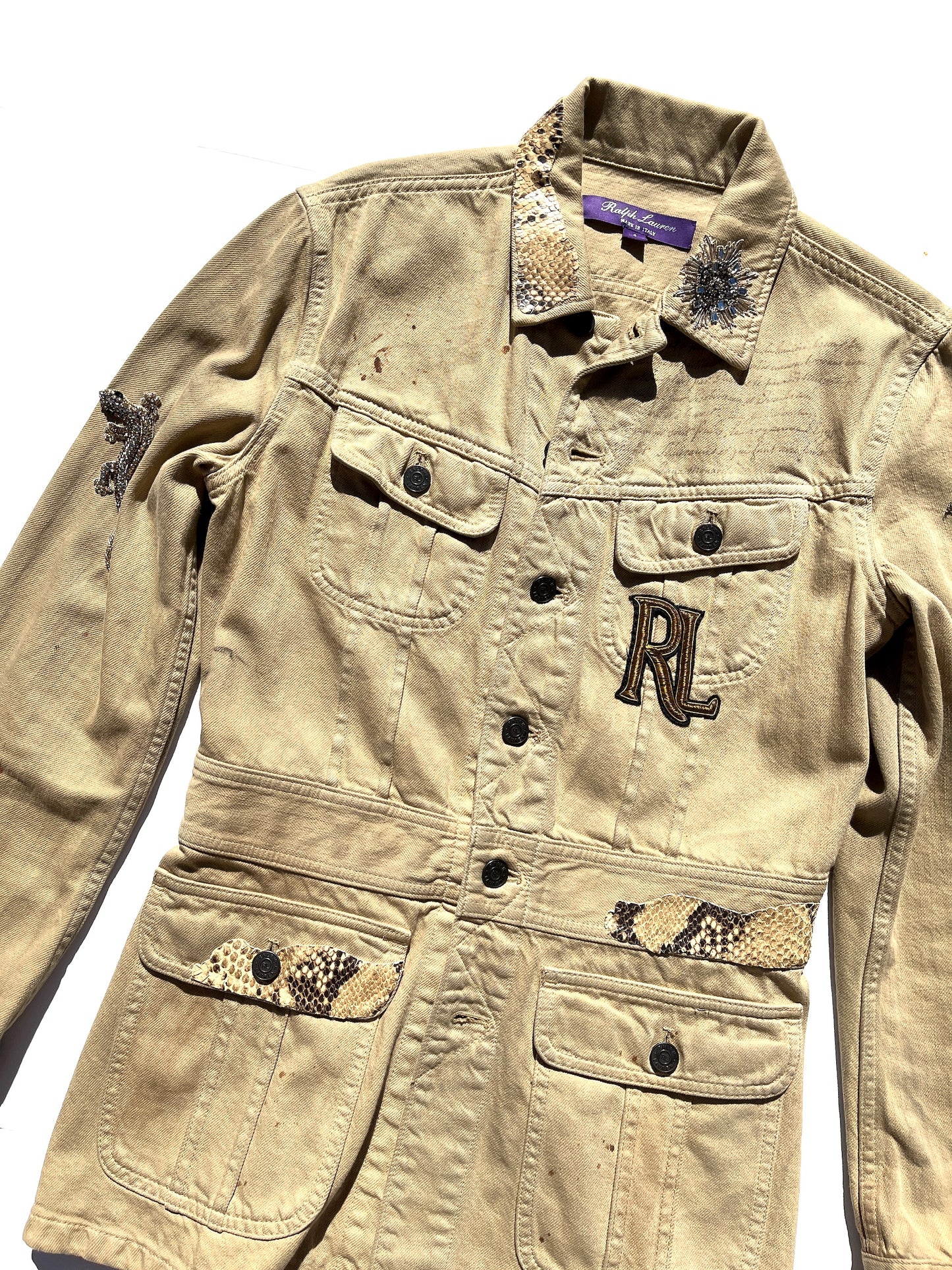 Ralph Lauren Purple Label Patched Utility Jacket 4