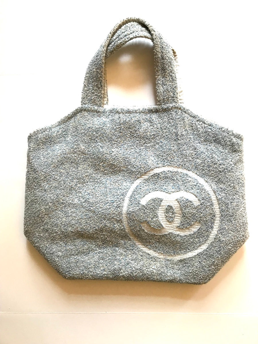 Chanel 2018 CC Terrycloth Beach Tote, Pouch and Towel Set