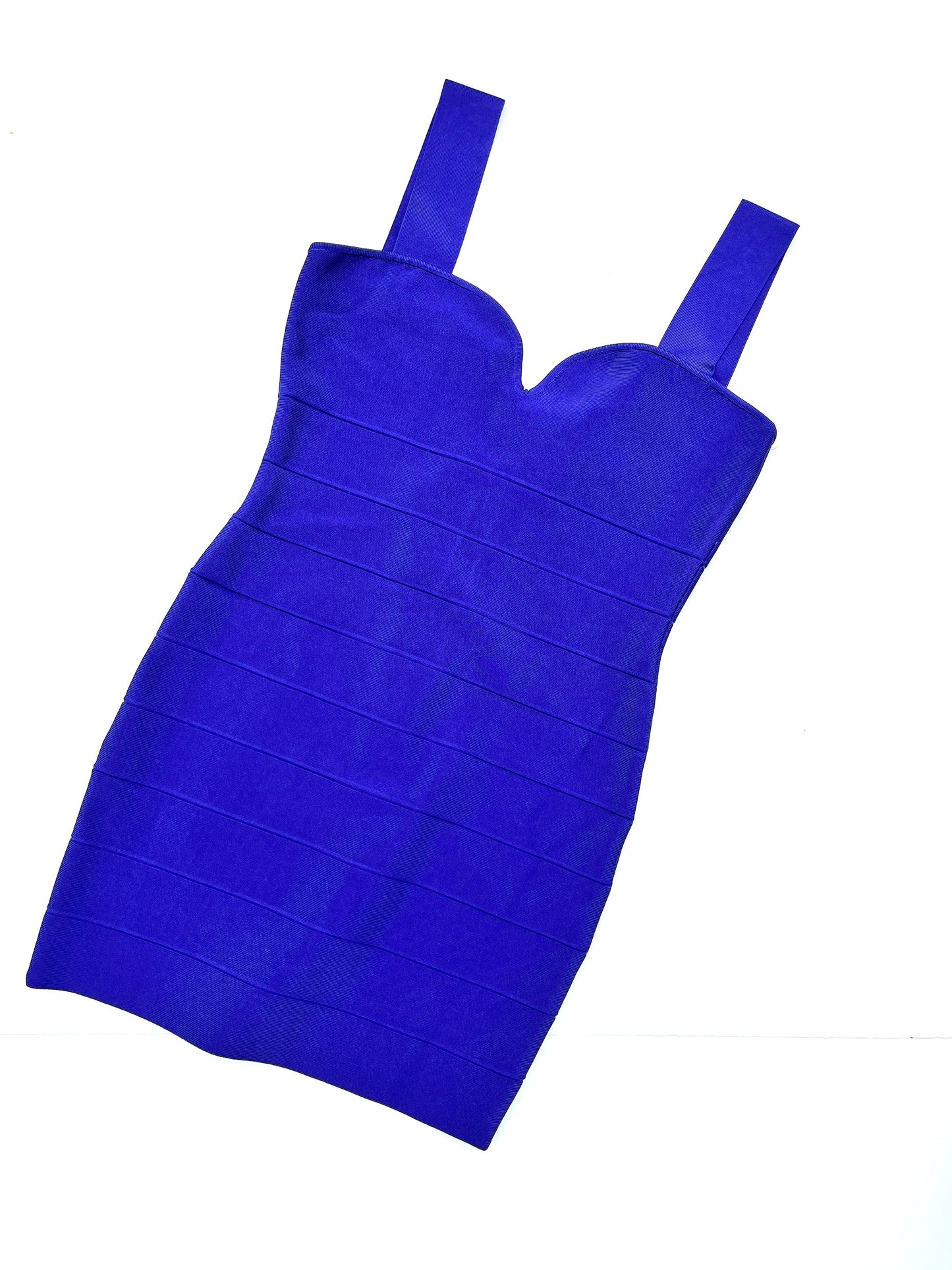 New Herve Leger Paris 2022 Iris Purple Strapless Dress M