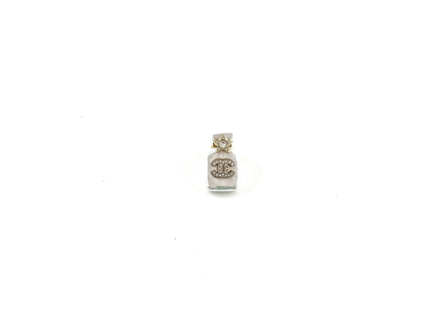 New CHANEL 2023 Perfume Bottle Crystal Pin