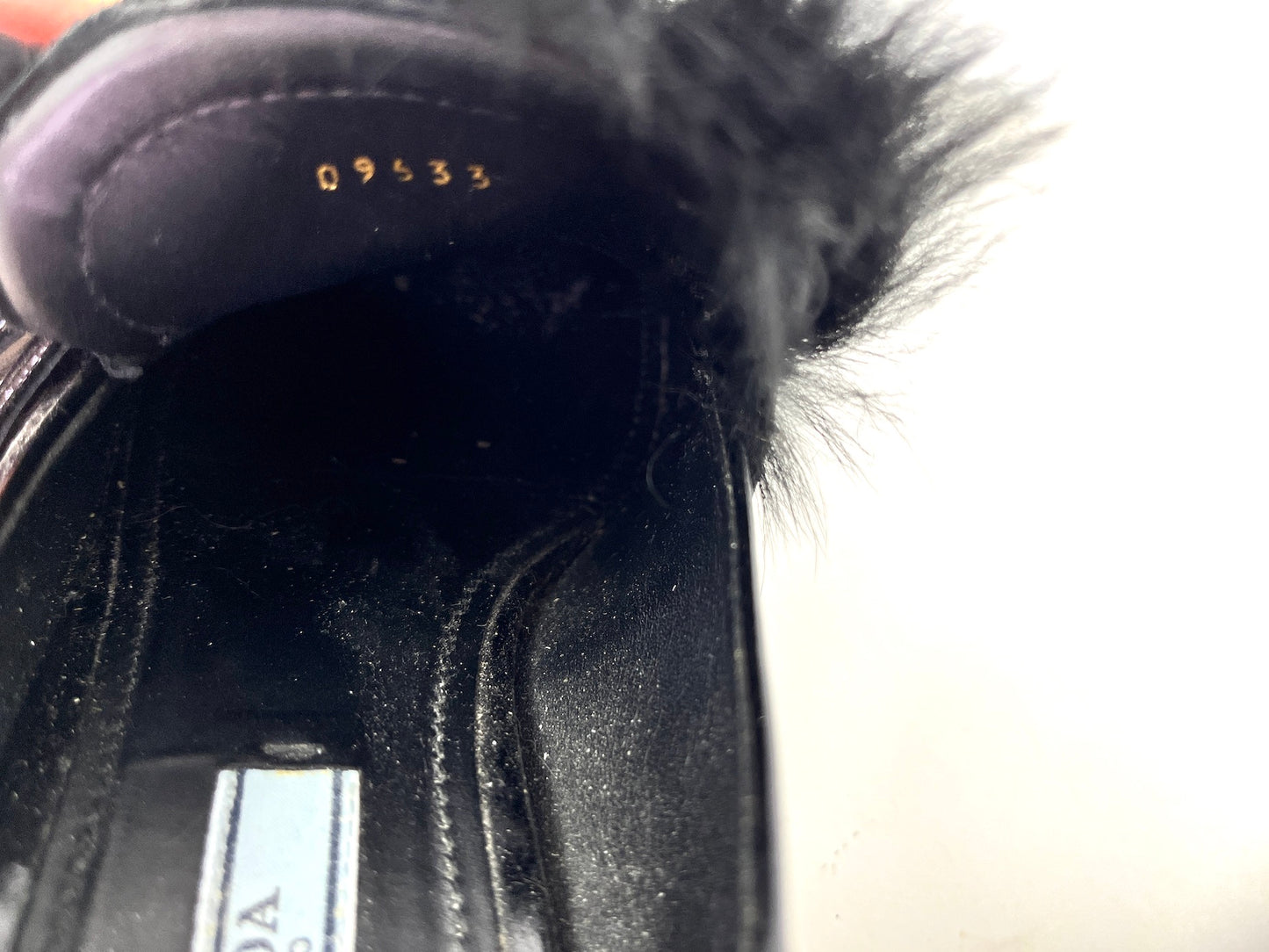 PRADA Black Embellished Loafers 38