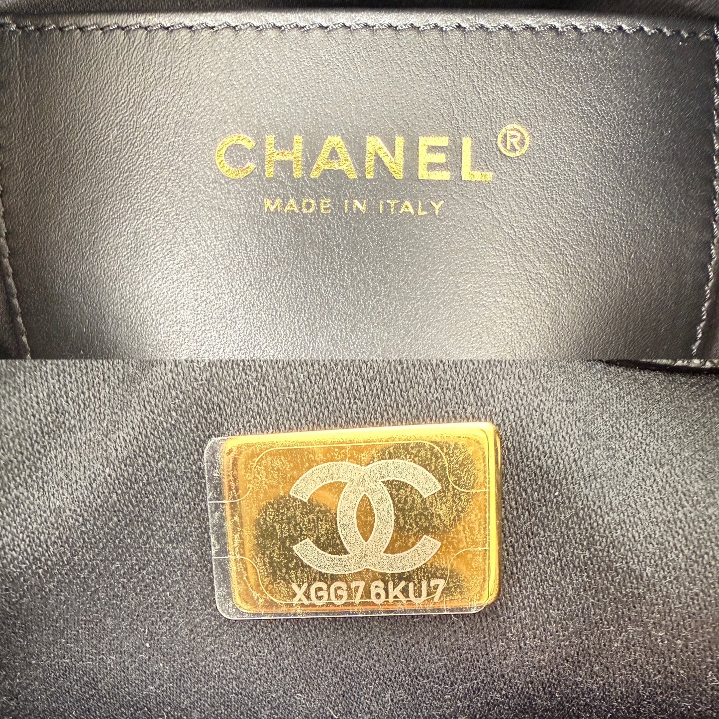 CHANEL 25 Mini Black Quilted Caviar Leather Shoulder Bag New with Tag