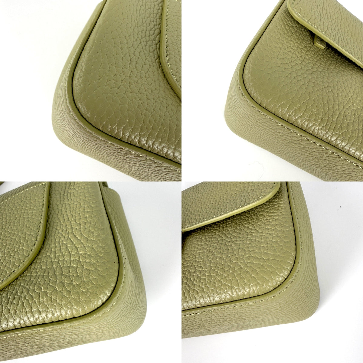 CHANEL Mini Souplissimo Flap Bag Green Grained Calfskin Leather Gold Hardware Crossbody Bag