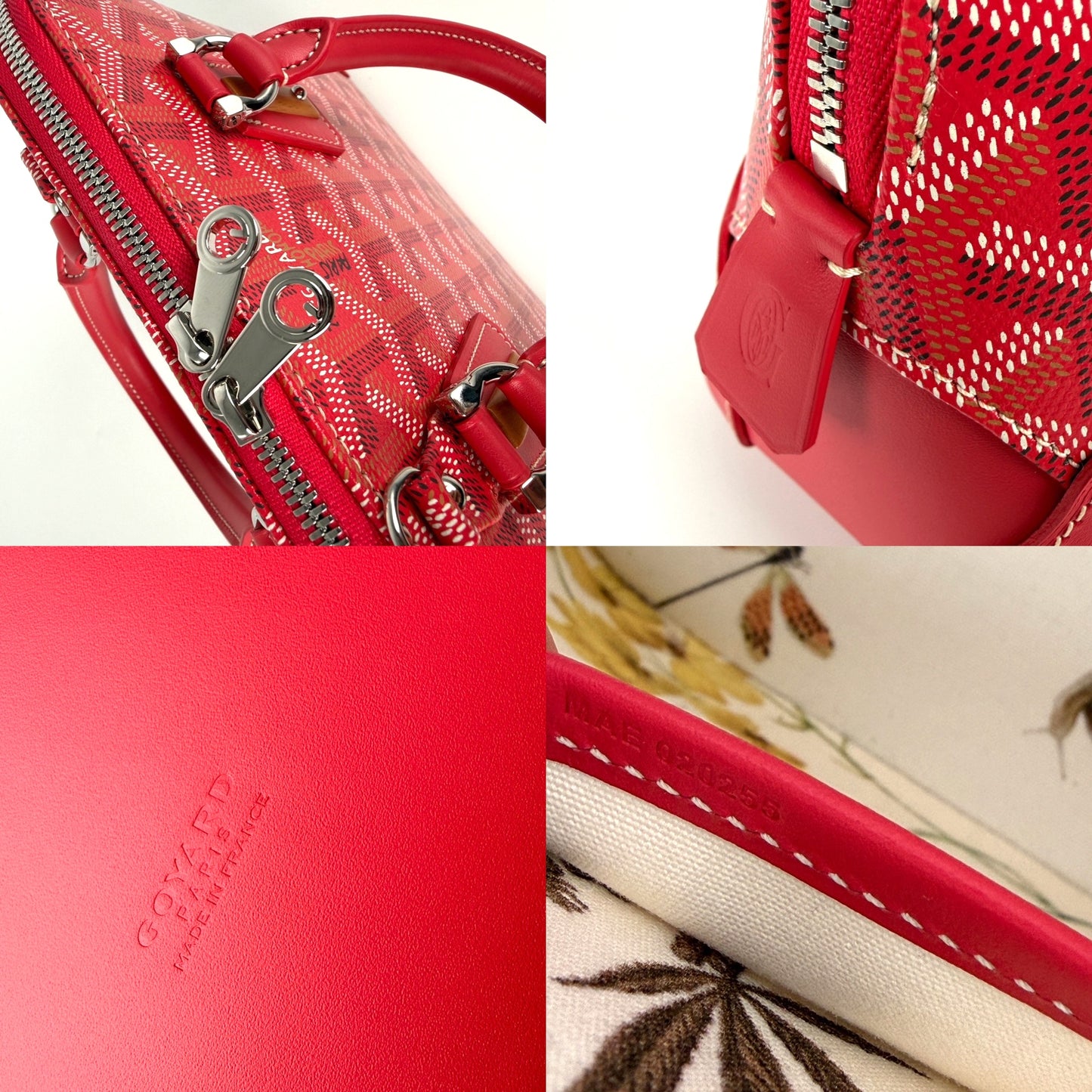 GOYARD Goyardine Vendome Mini Limited Edition Fuchsia Top Handle Crossbody Bag New