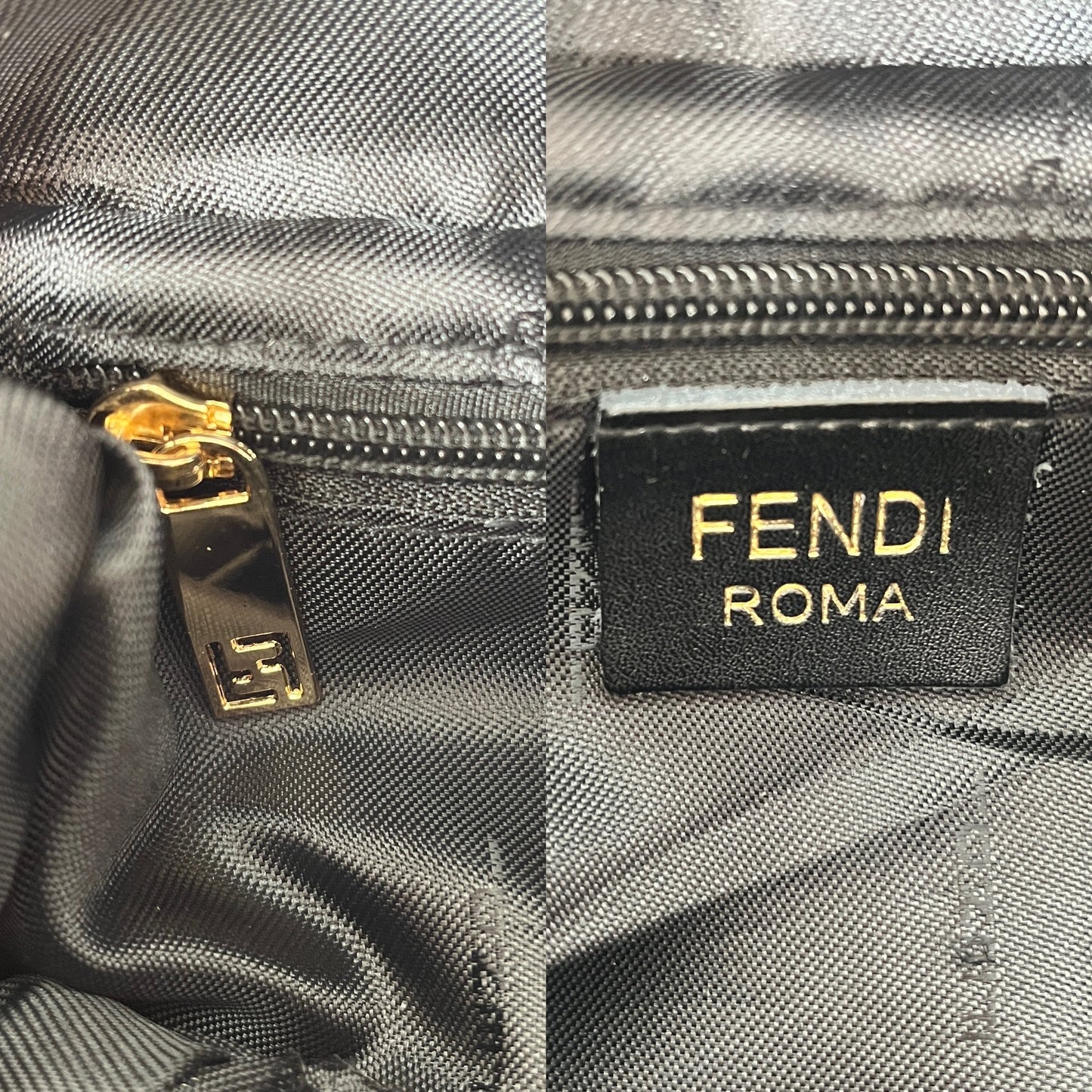 FENDI Monogram Zucca Coated Canvas Brown Bumbag Waist Bag