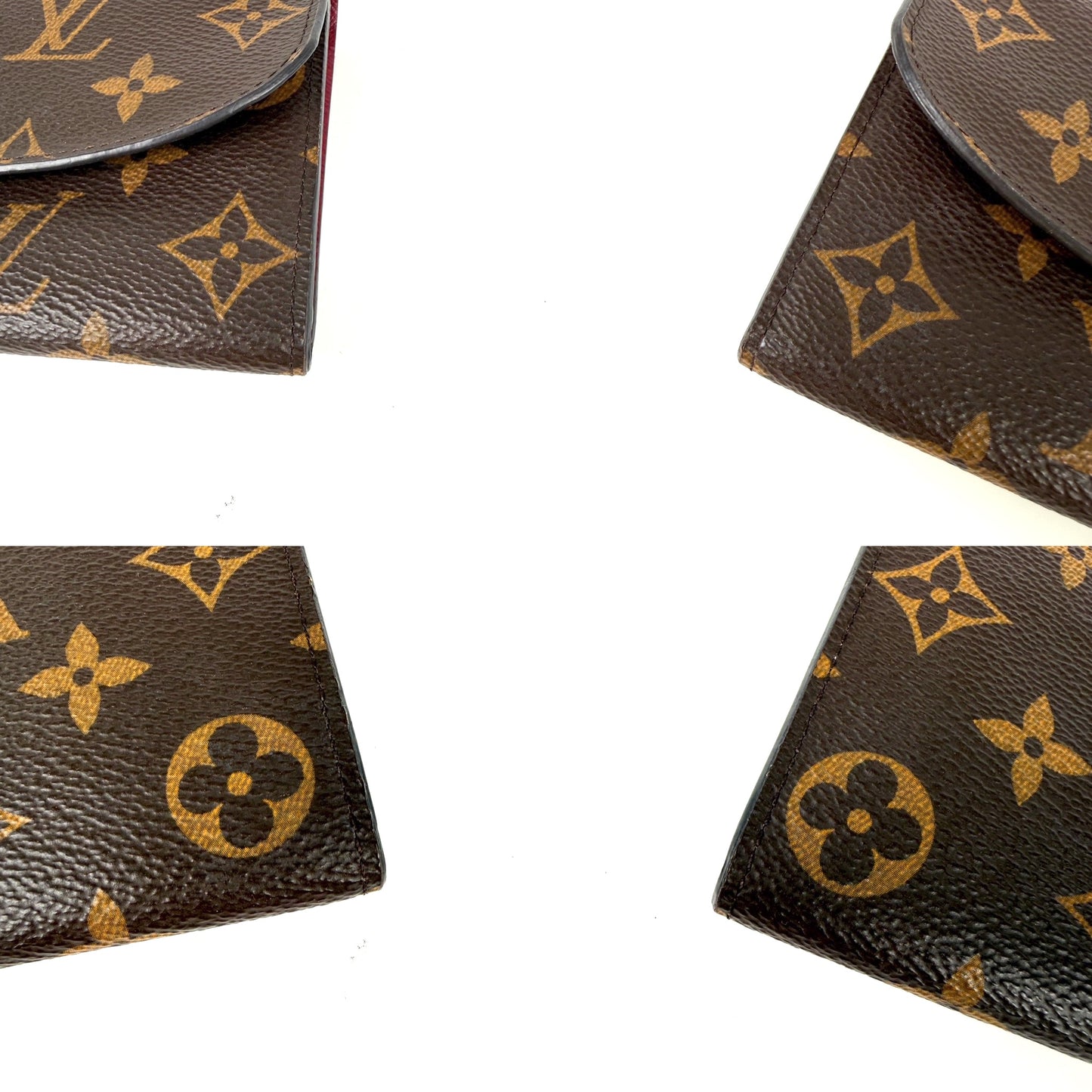 LOUIS VUITTON Emilie Fuchsia Monogram Brown Long Flap Wallet