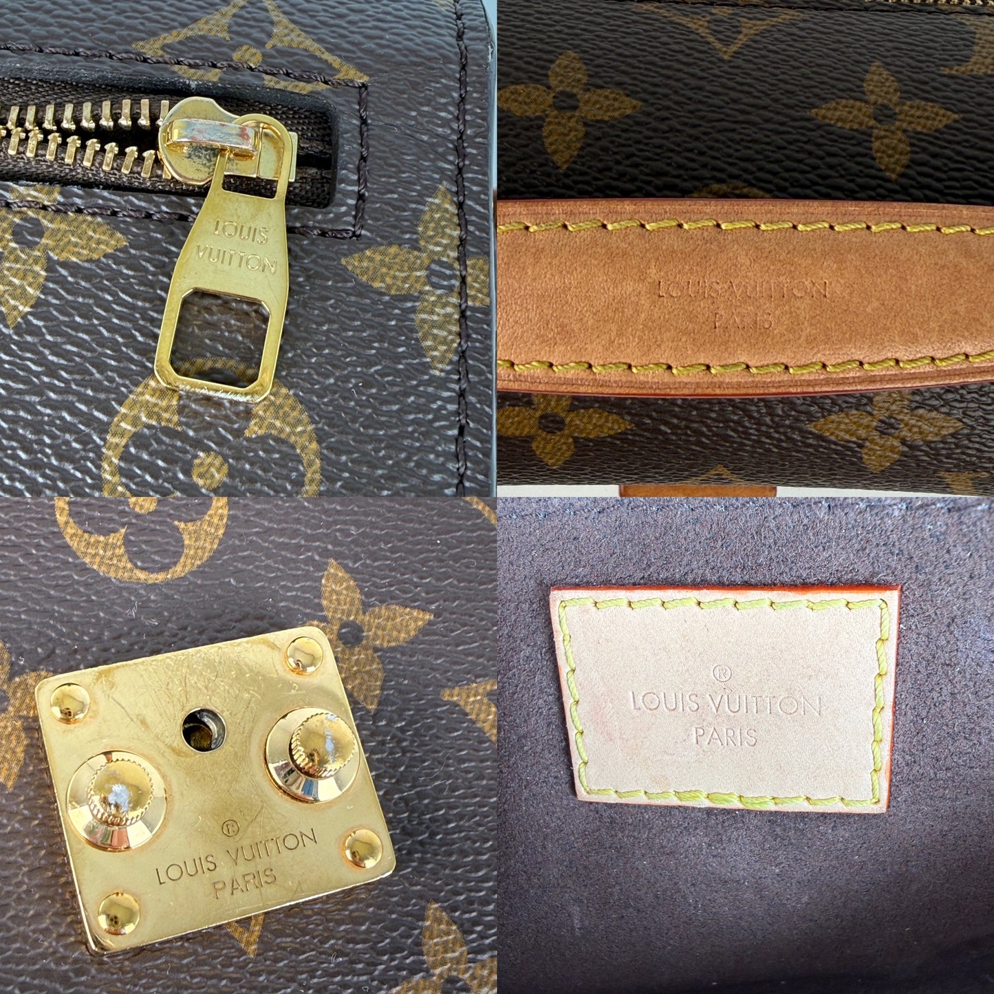 Louis Vuitton Pochette Metis East West Brown Monogram Crossbody Bag