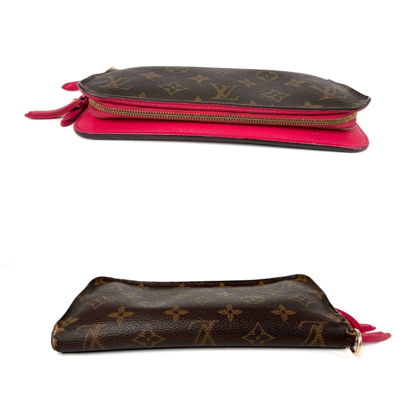LOUIS VUITTON Insolite Monogram Canvas Pink Leather Long Wallet