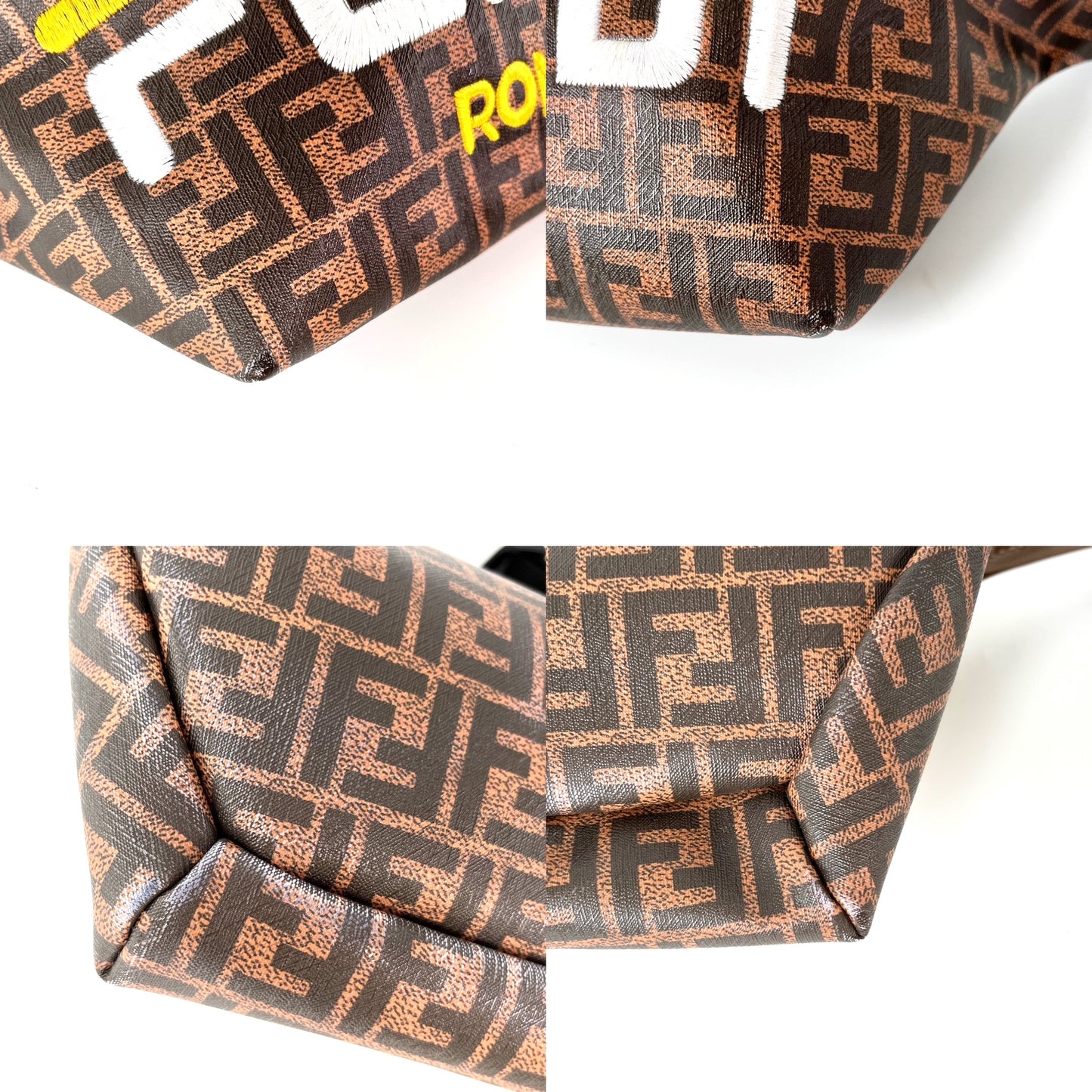 FENDI Monogram Zucca Coated Canvas Brown Bumbag Waist Bag