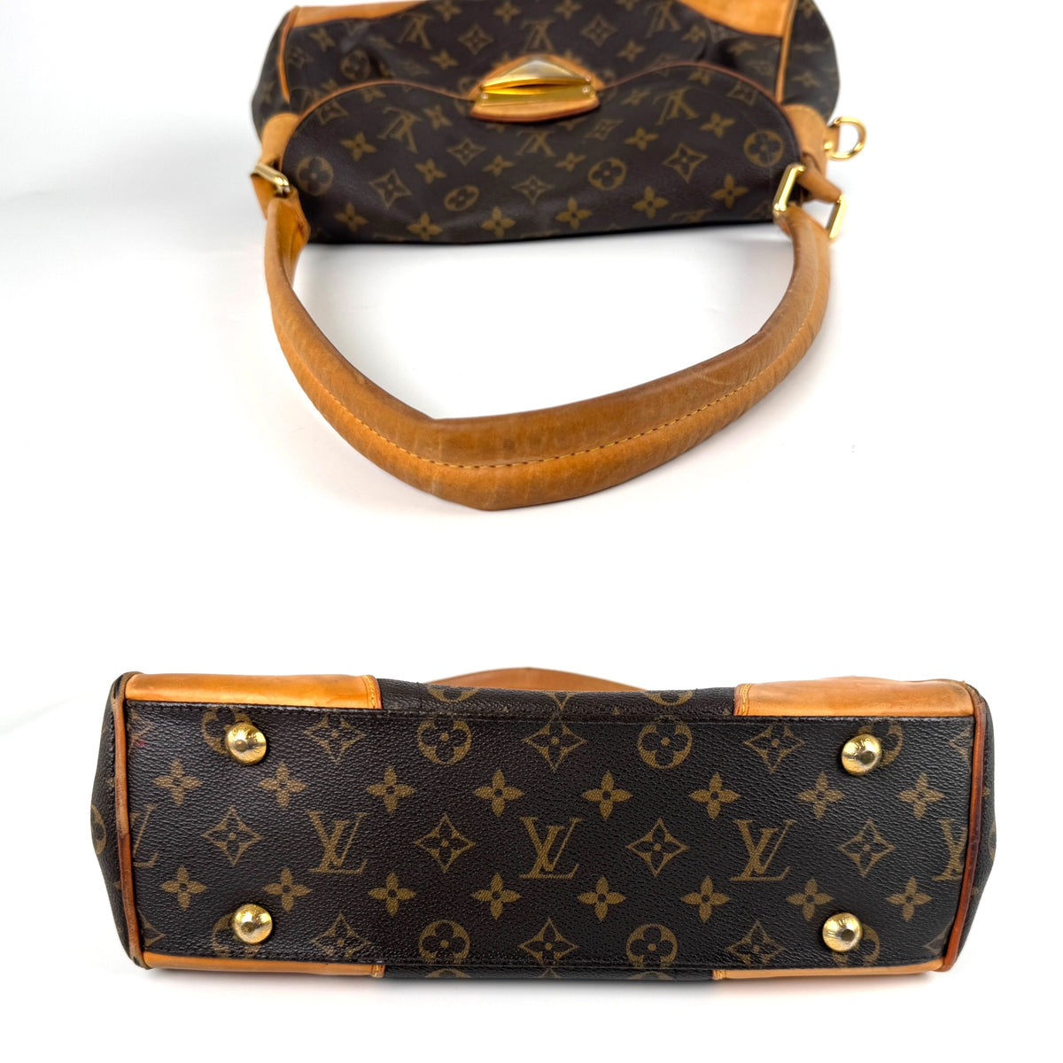 Louis Vuitton Vintage Beverly Monogram Brown Canvas Shoulder Bag