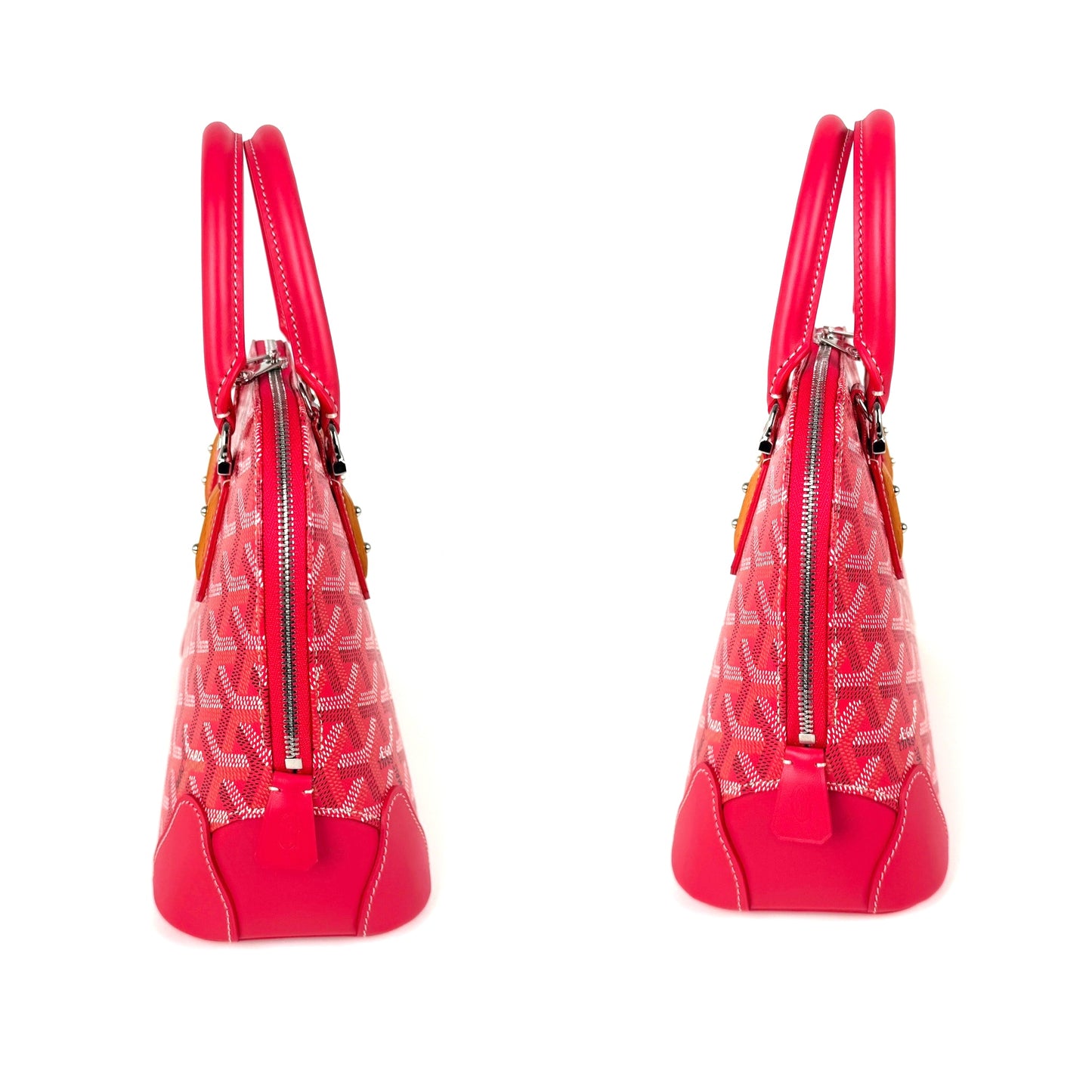 GOYARD Goyardine Vendome Mini Limited Edition Fuchsia Top Handle Crossbody Bag New