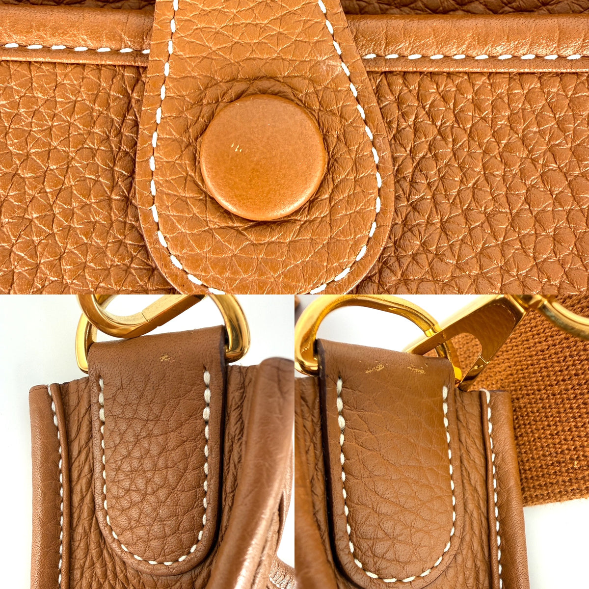 HERMES 29 Taurillon Clemence Evelyne III PM Gold on Gold Hardware 2025 Crossbody Bag