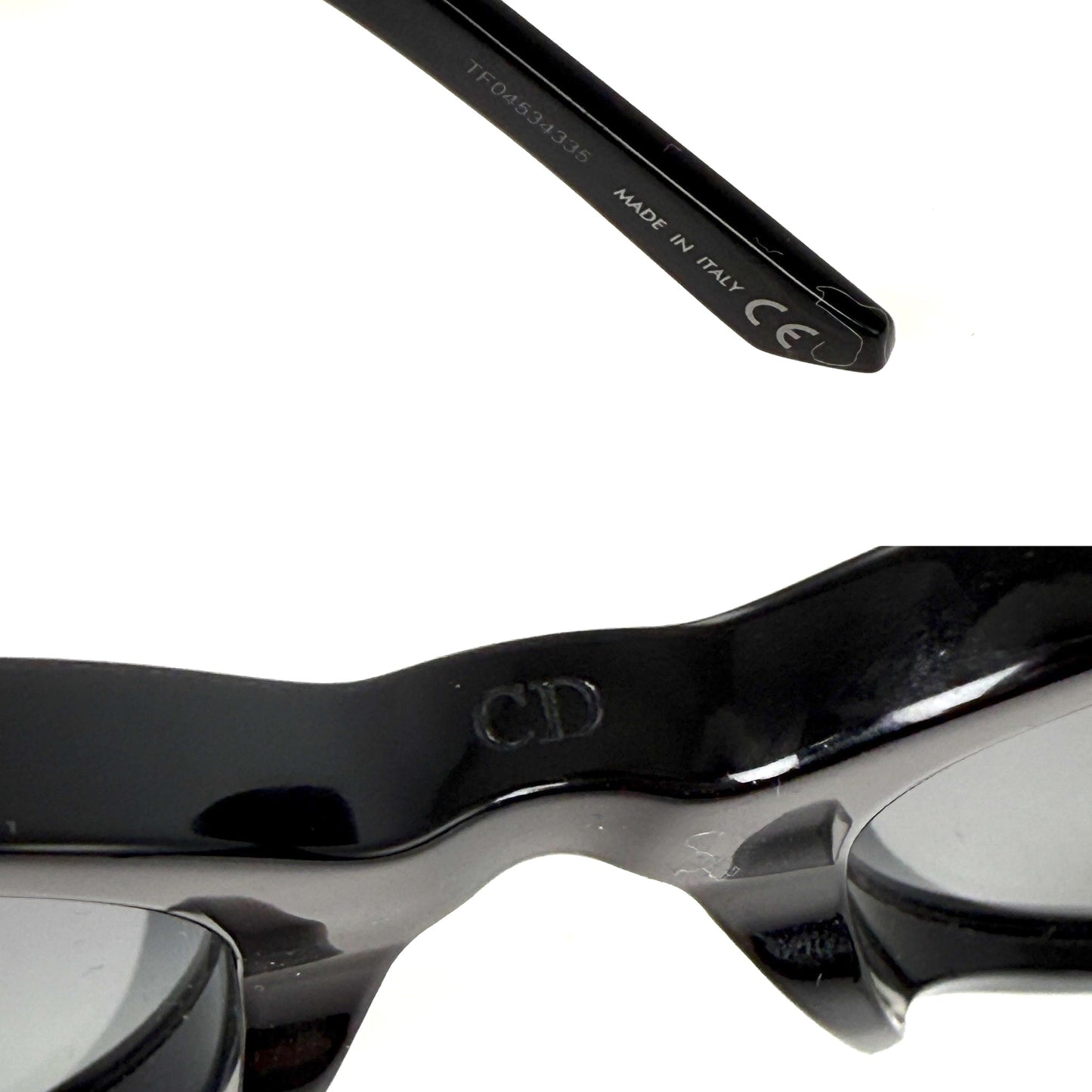 Christian Dior Wildior S3U BU Black Acetate Sunglasses