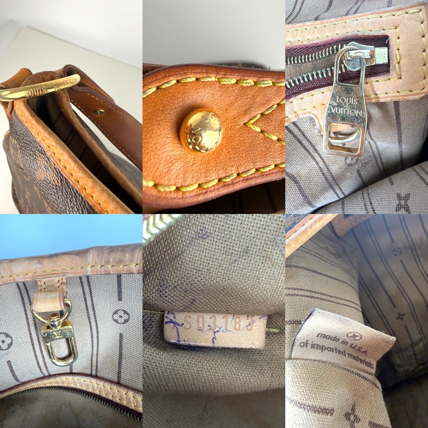 LOUIS VUITTON Delightful MM Monogram Coated Canvas Shoulder Hobo Bag