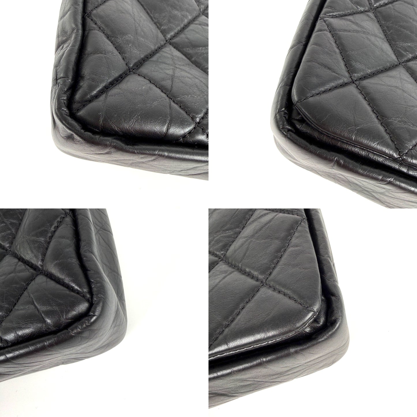 CHANEL Paris Bombay Pondicherry Black Full Flap Aged Quilted Leather Top Handle Shoulder Bag