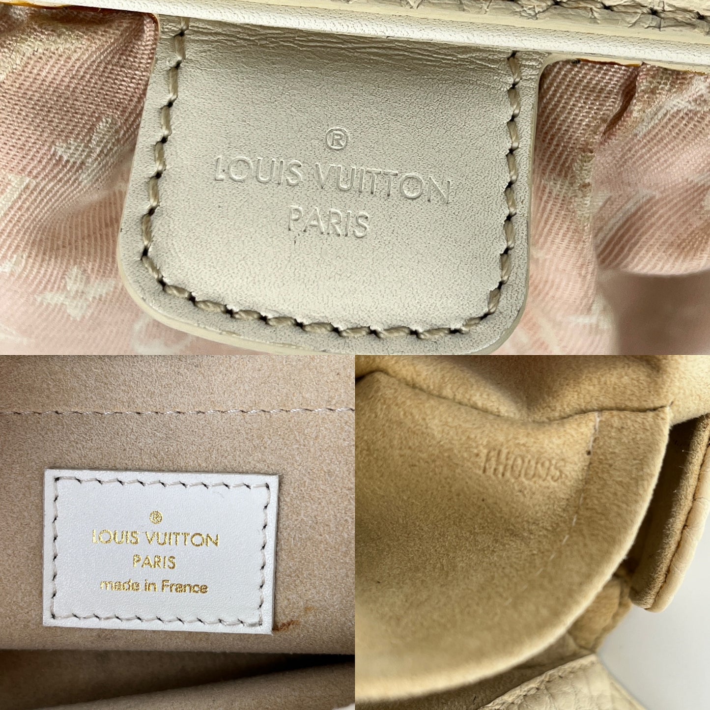 LOUIS VUITTON Monogram Mini Lin Trapeze PM Top Handle Satchel Bag Pink