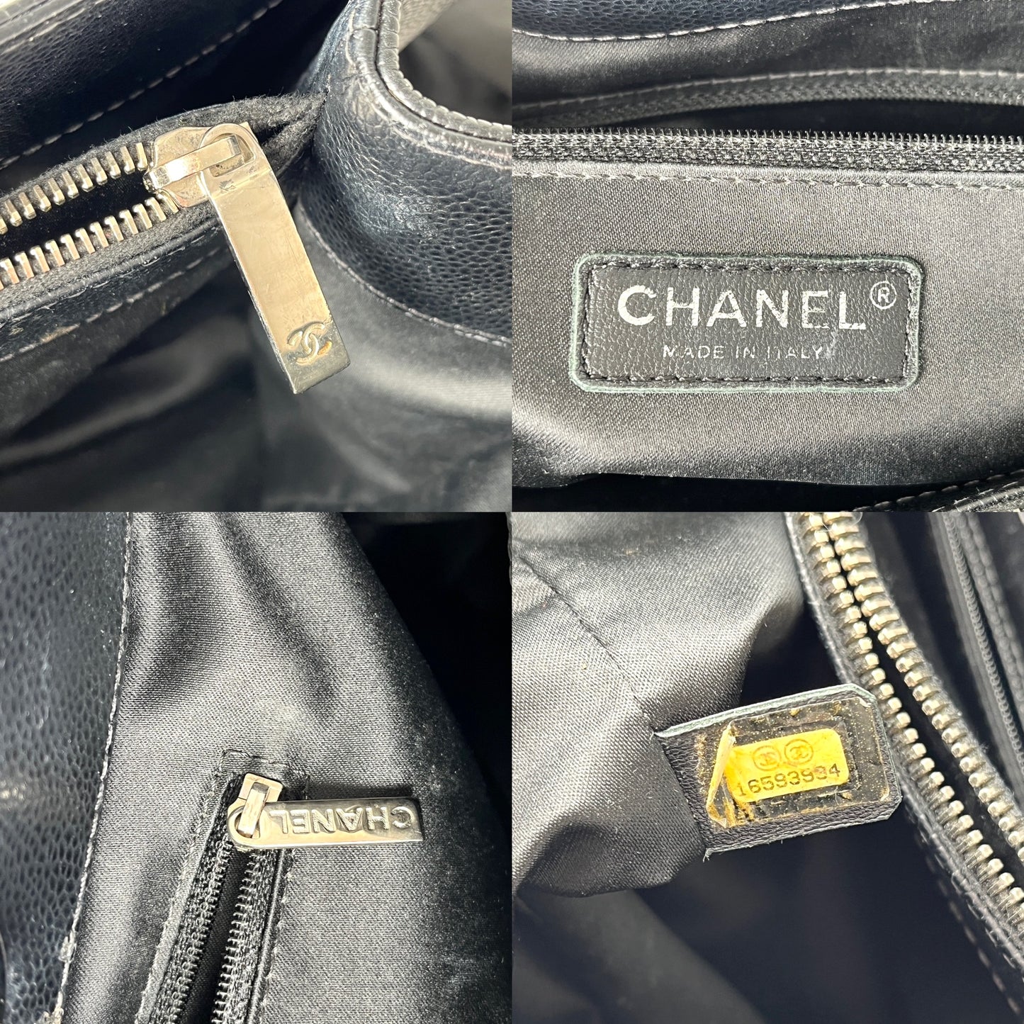 CHANEL Grand Shopping XL Caviar Quilted Black Tote