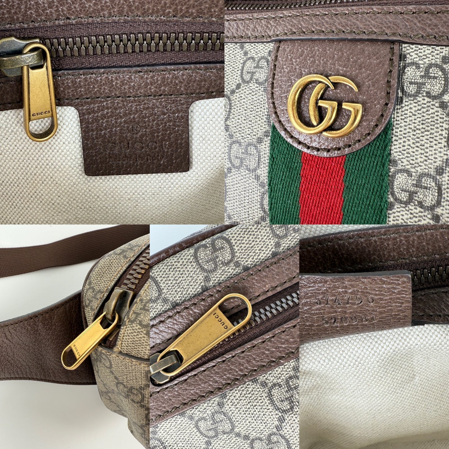 GUCCI GG Supreme Ophidia Medium Monogram Belt Bum Bag