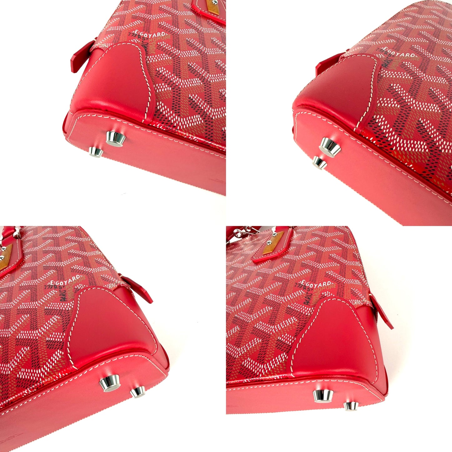 GOYARD Goyardine Vendome Mini Limited Edition Fuchsia Top Handle Crossbody Bag New