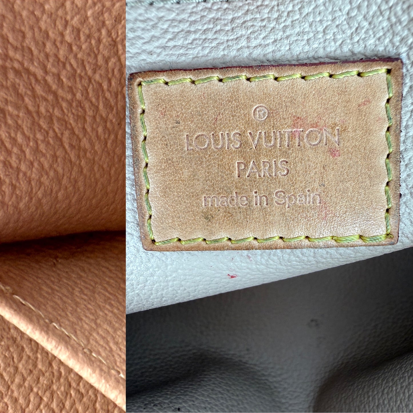 LOUIS VUITTON Brown Monogram Cosmetic Zip Pouch