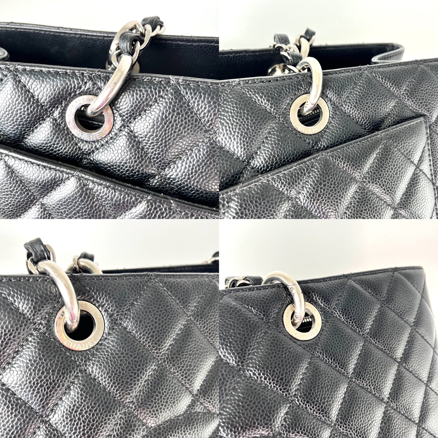 CHANEL Grand Shopping XL Caviar Quilted Black Tote